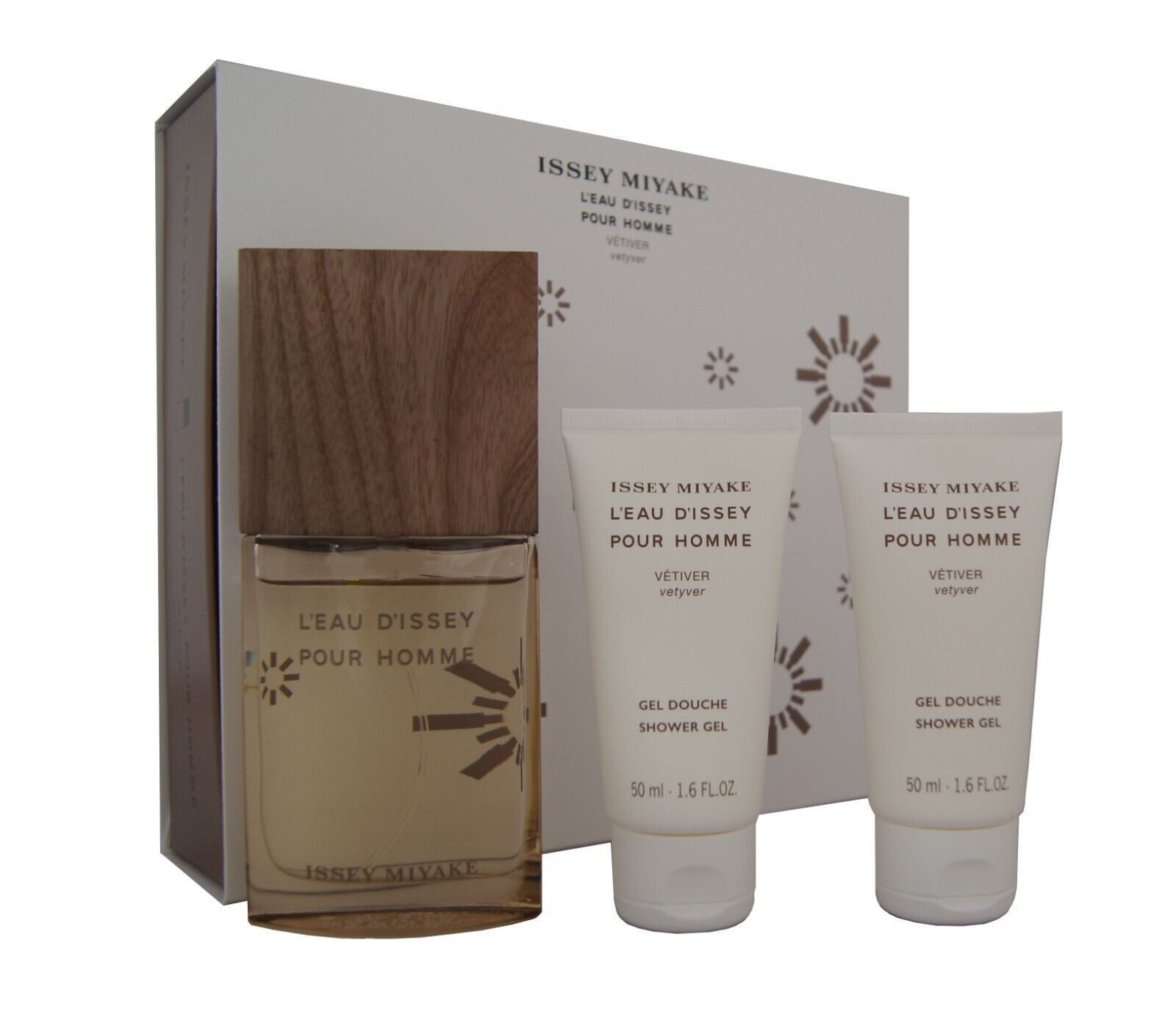 Duft-Set Issey Miyake L'Eau D`Issey Pour Homme Vetiver EDT 50ml & SG