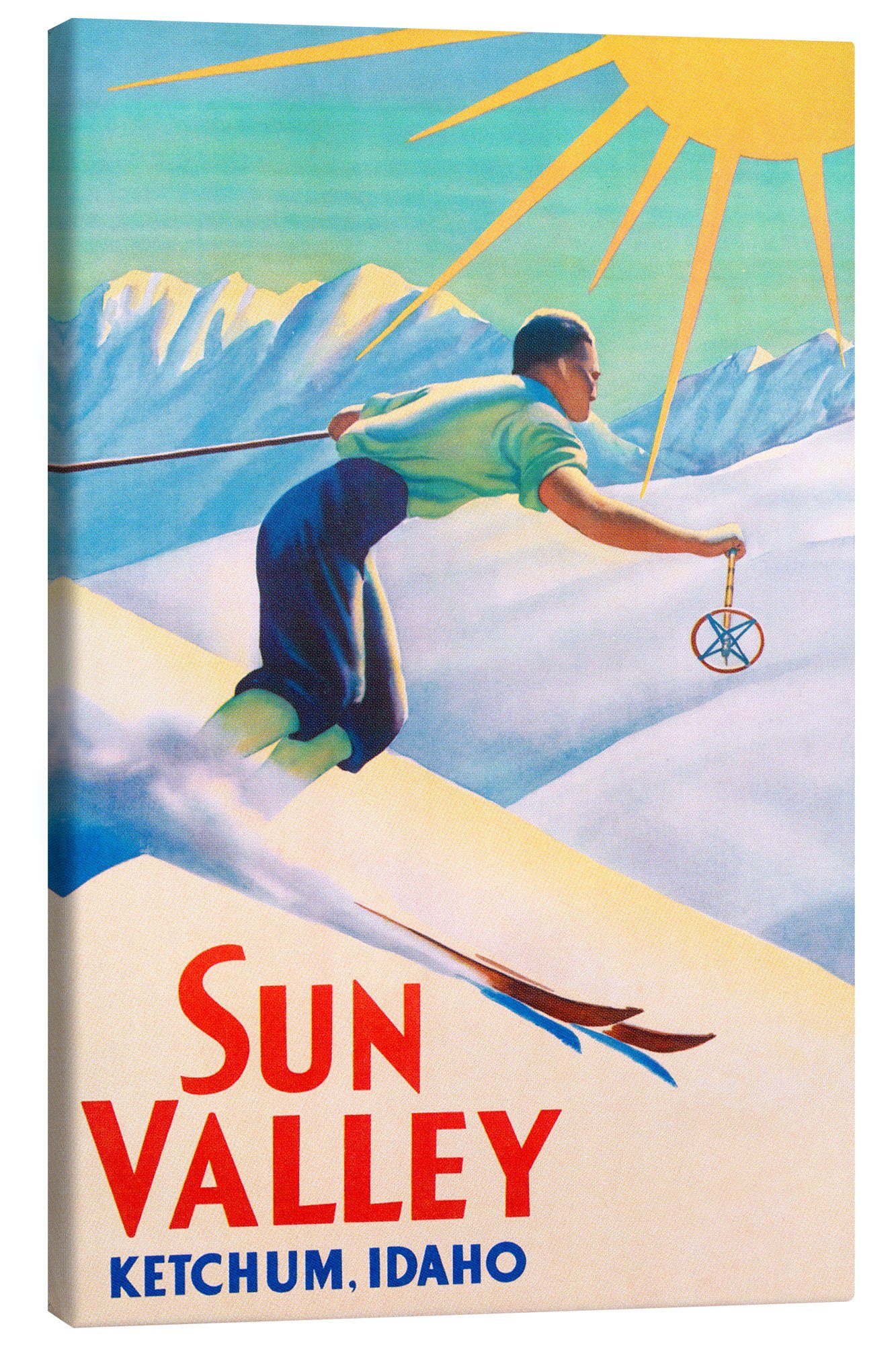 Leinwandbild Vintage Ski Collection