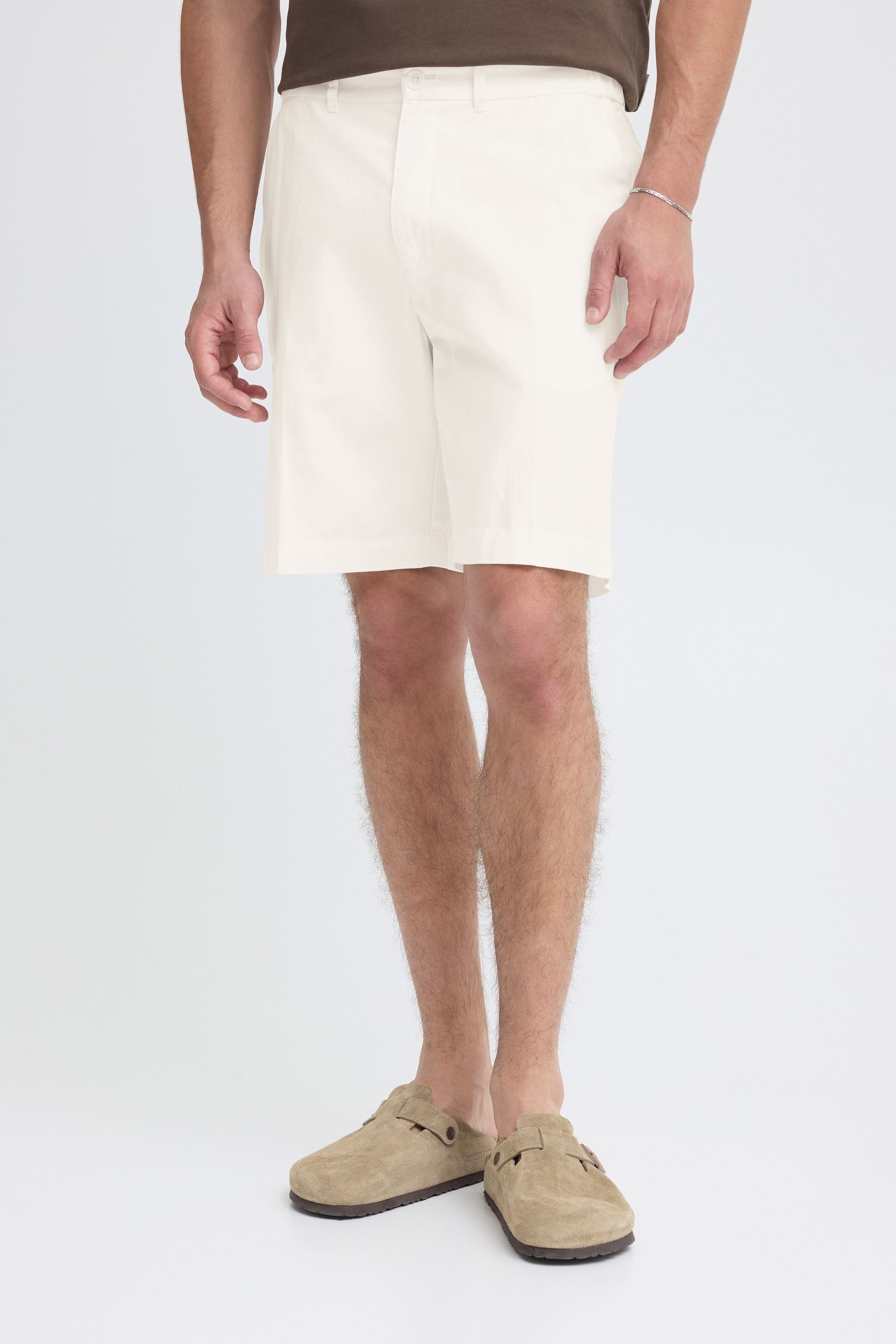 Casual Friday Leinenhose CFSarup Leinen-Mix-Shorts mit Gürtelschlaufen