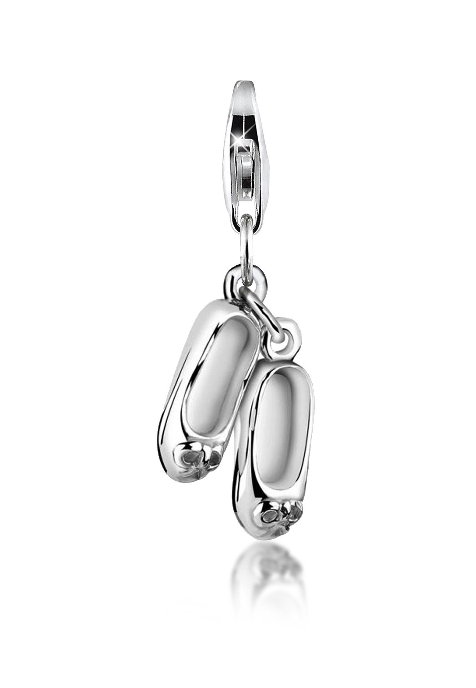 Nenalina Charm-Einhänger Ballerina-Schuhe Anhänger Ballett 925 Silber, Ballerina