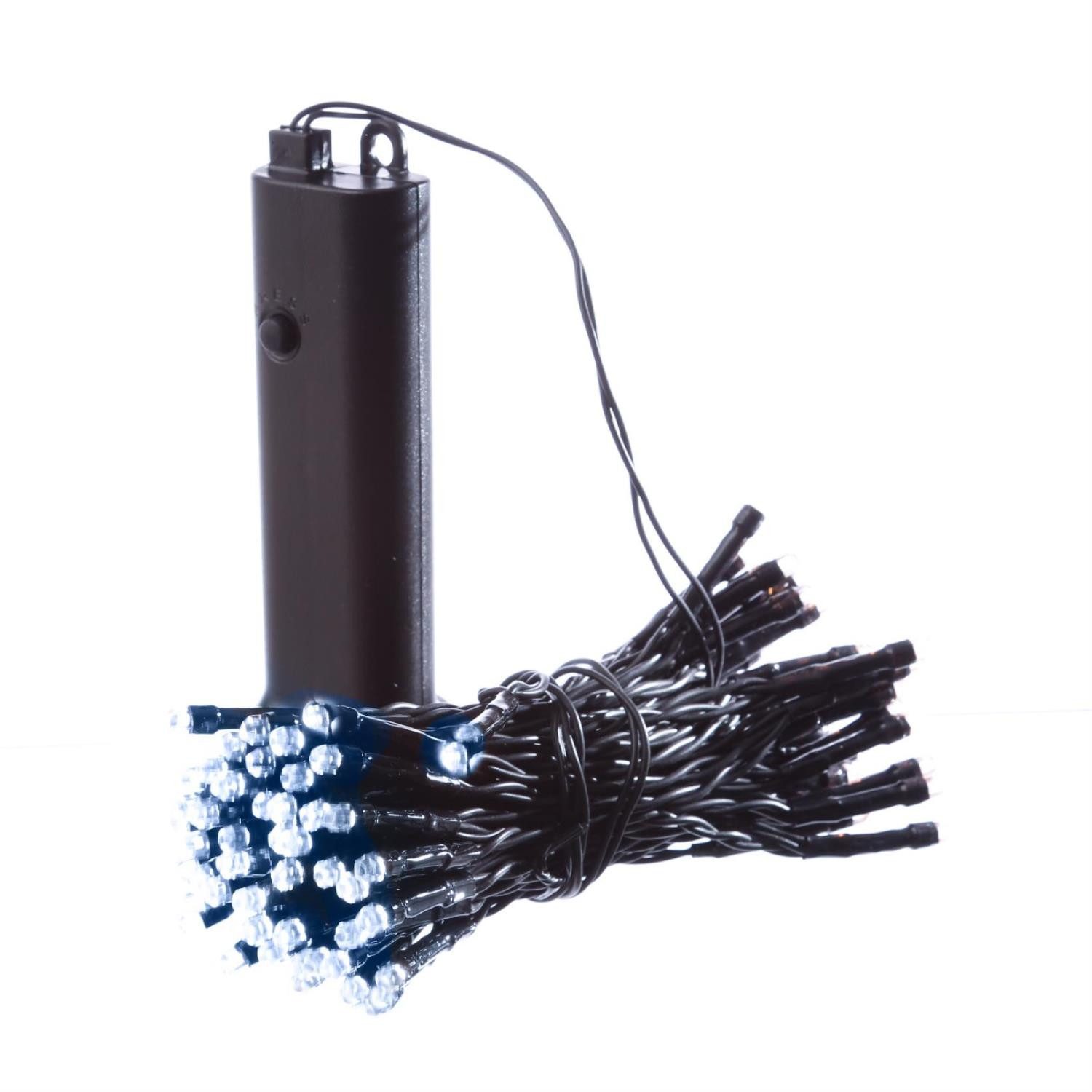 MARELIDA LED-Lichterkette Batterie bis 60 Tage Timer 96 LED 8 Funktionen 7,1m für Innen/Außen, 96-flammig
