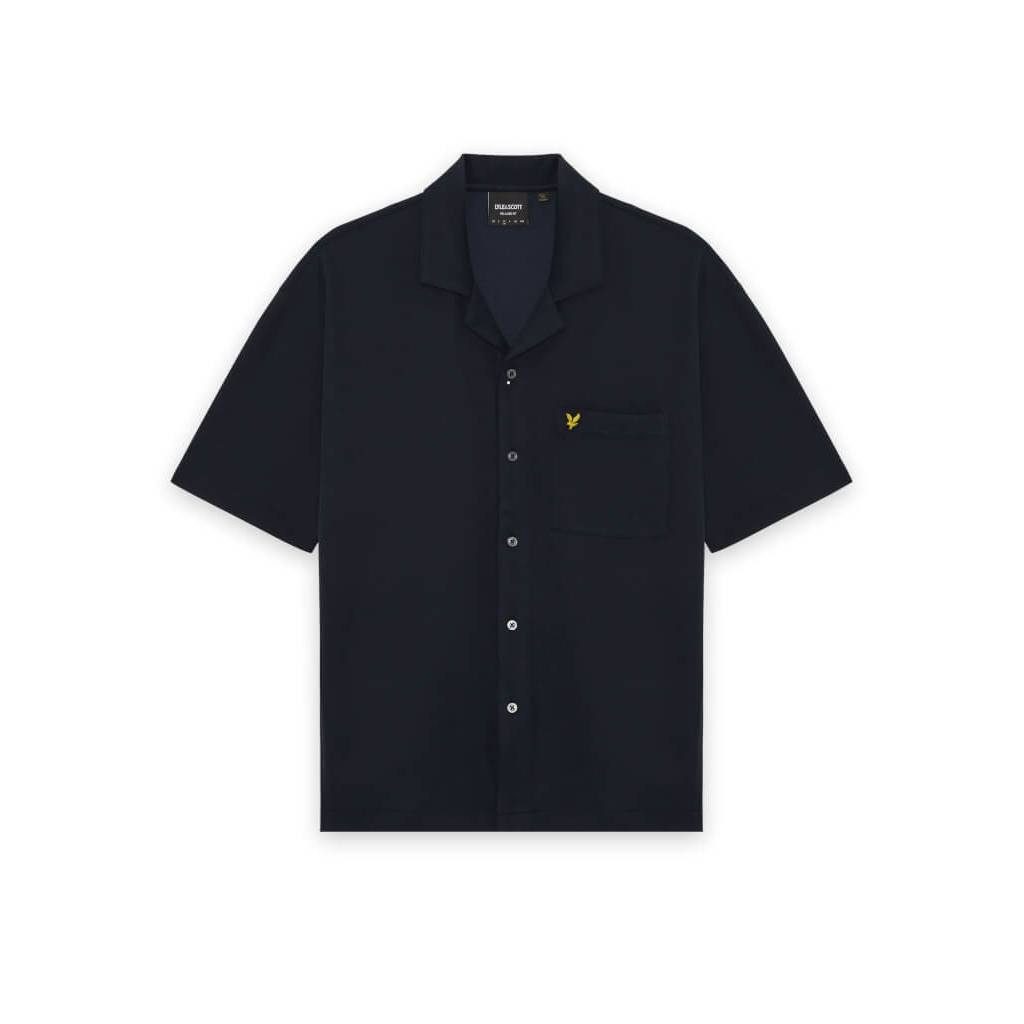 Lyle & Scott Kurzarmhemd Hemd Lyle & Scott Taped Interlock Revers