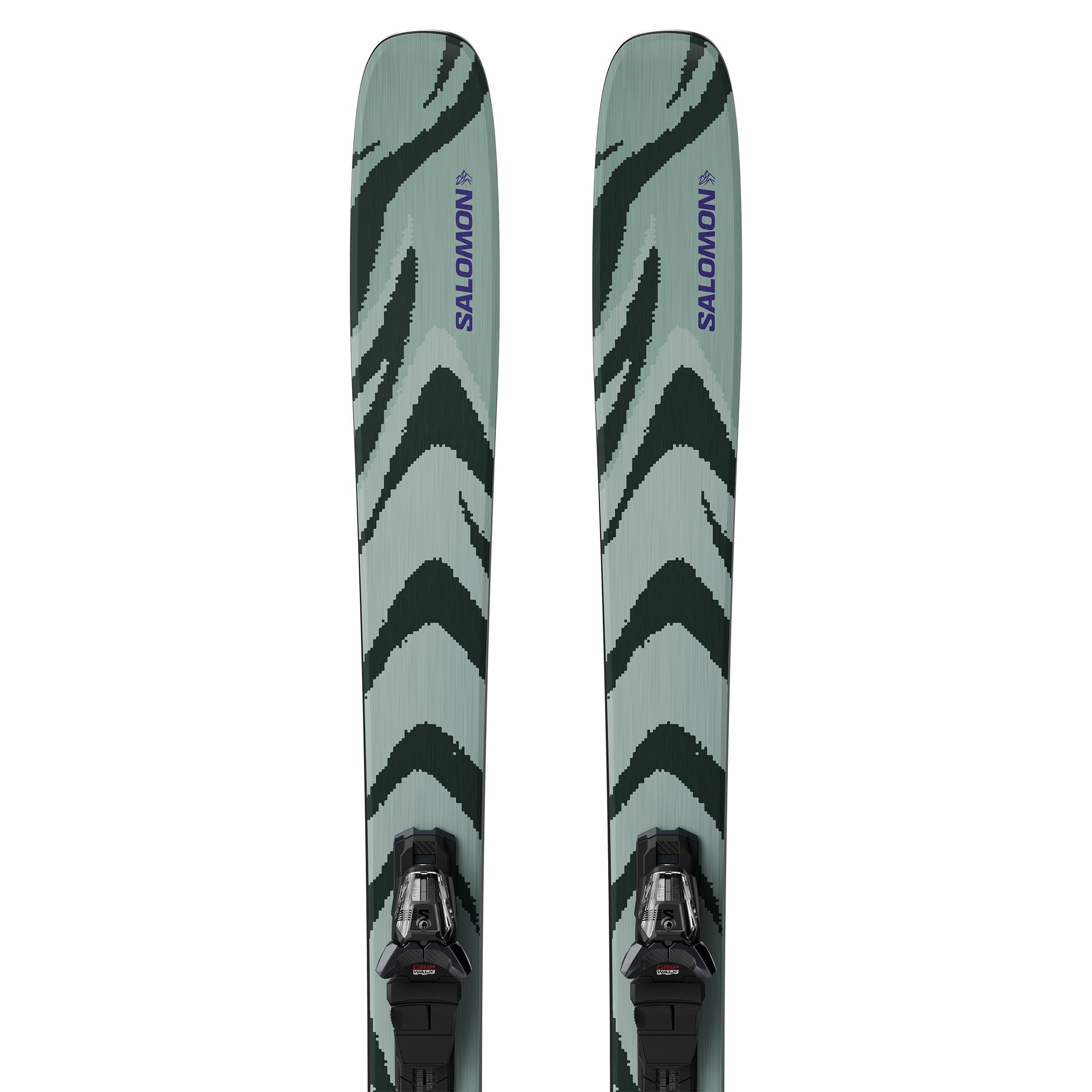 Salomon Ski E QST 92 + M11 GW L100 Ice ICEBERG GREEN/DARK GREY/ULTRA VIOLE