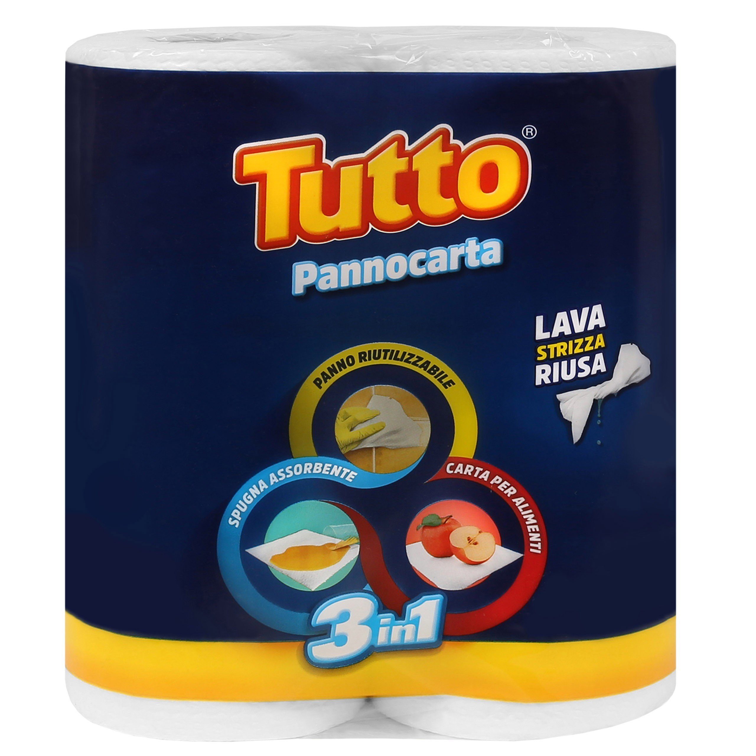 Sarcia.eu Papierhandtuch Tutto Pannocarta - Papierhandtücher, Küchentuch  3in1 x 6 Pack
