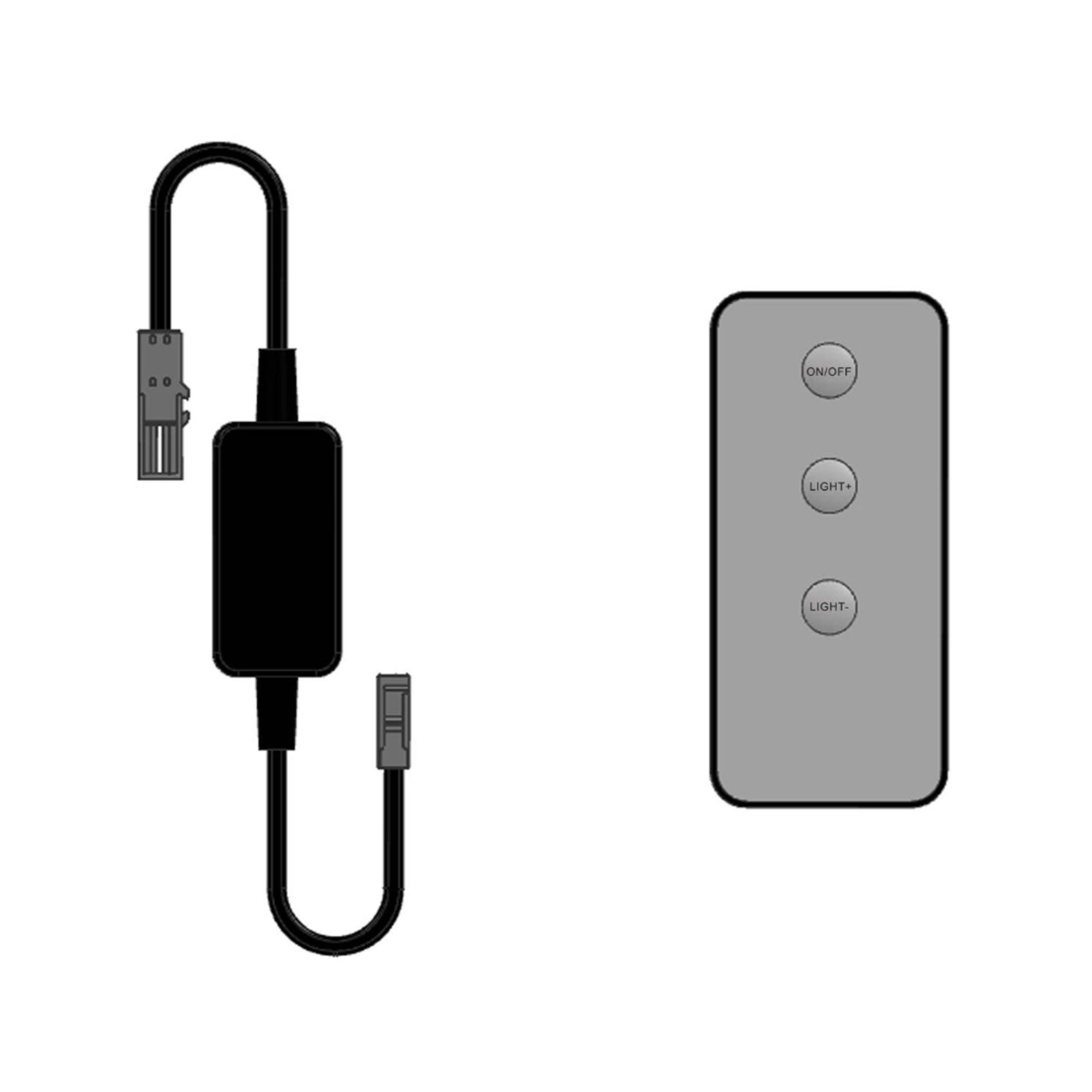 kalb LED Funk-Controller Set Fernbedienung 12-24V 36-72W dimmbar kalb Wandtaster