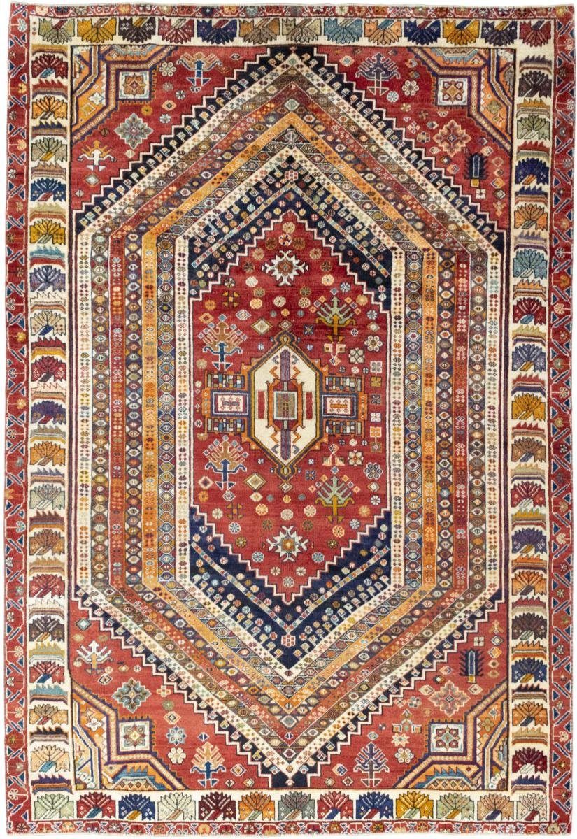 Orientteppich Shiraz 204x298 Handgeknüpfter Orientteppich / Perserteppich, Nain Trading, rechteckig, Höhe: 10 mm