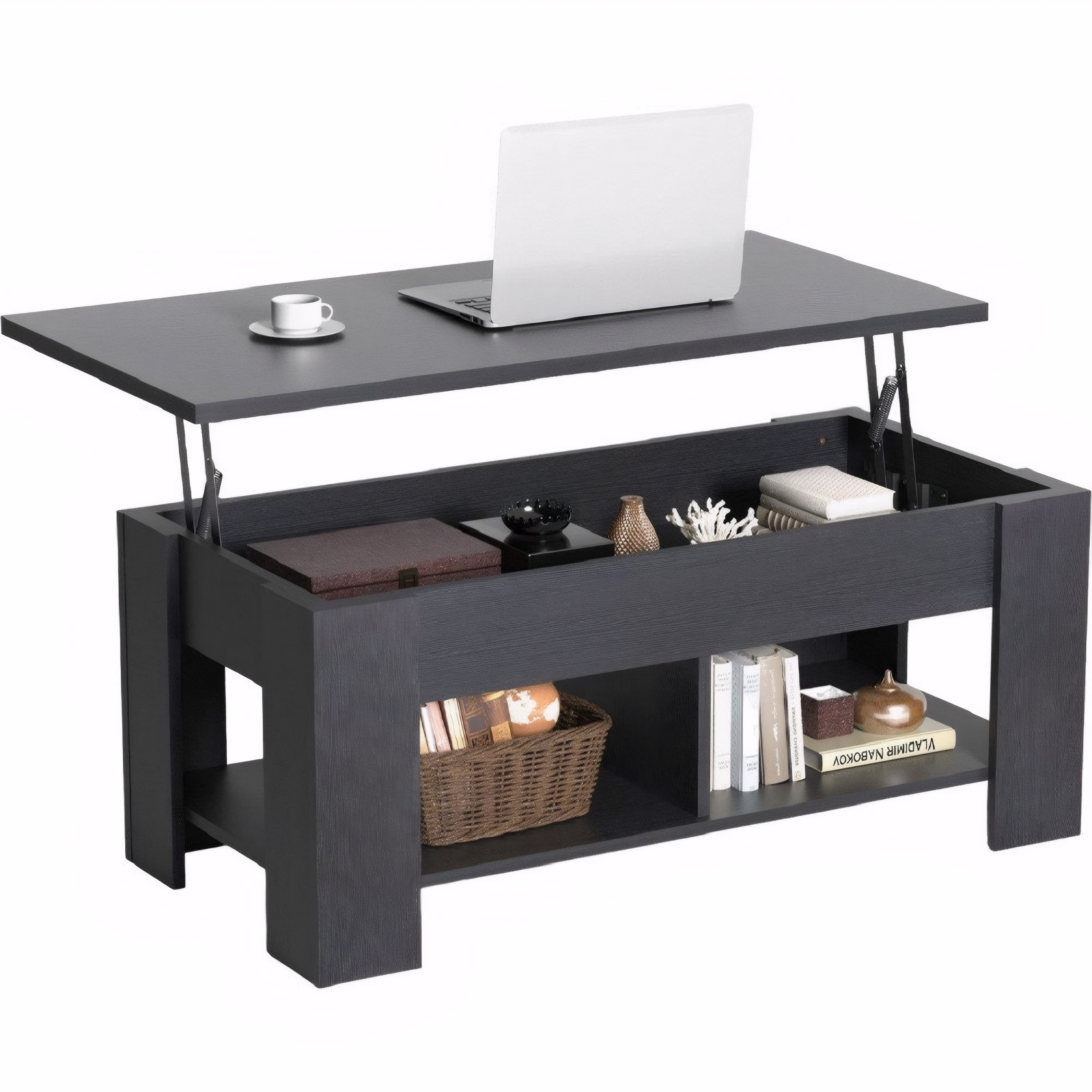 NOBLEWELL Couchtisch Höhenverstellbarer Couchtisch mit Lift-Funktion günstig online kaufen