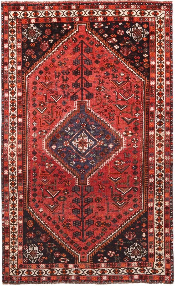 Shiraz rechteckig, 10 Handgeknüpfter Orientteppich 162x251 Höhe: Orientteppich / Trading, Perserteppich, Nain mm