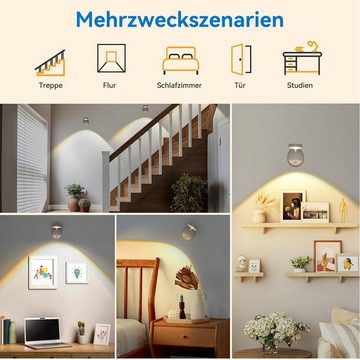 Welikera Wandleuchte Wandlampe,Intelligentes LED-Licht Mit Sensor Für Den Menschlichen, 1200mAh