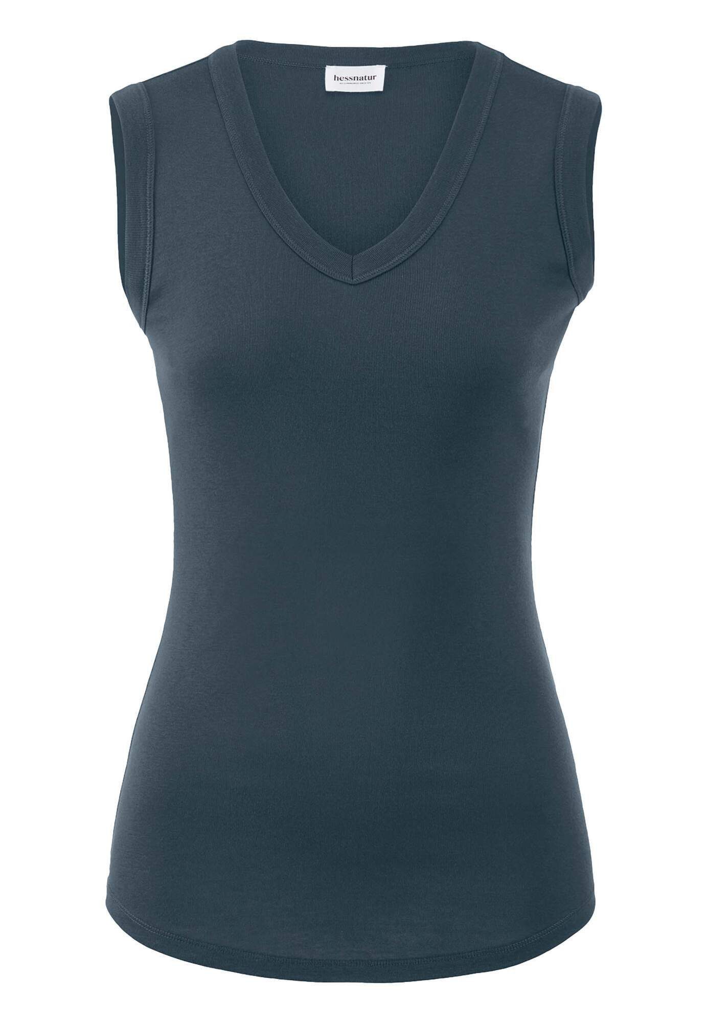 Hessnatur Shirttop Fitted aus Bio-Baumwolle und TENCEL™ Modal (1-tlg)