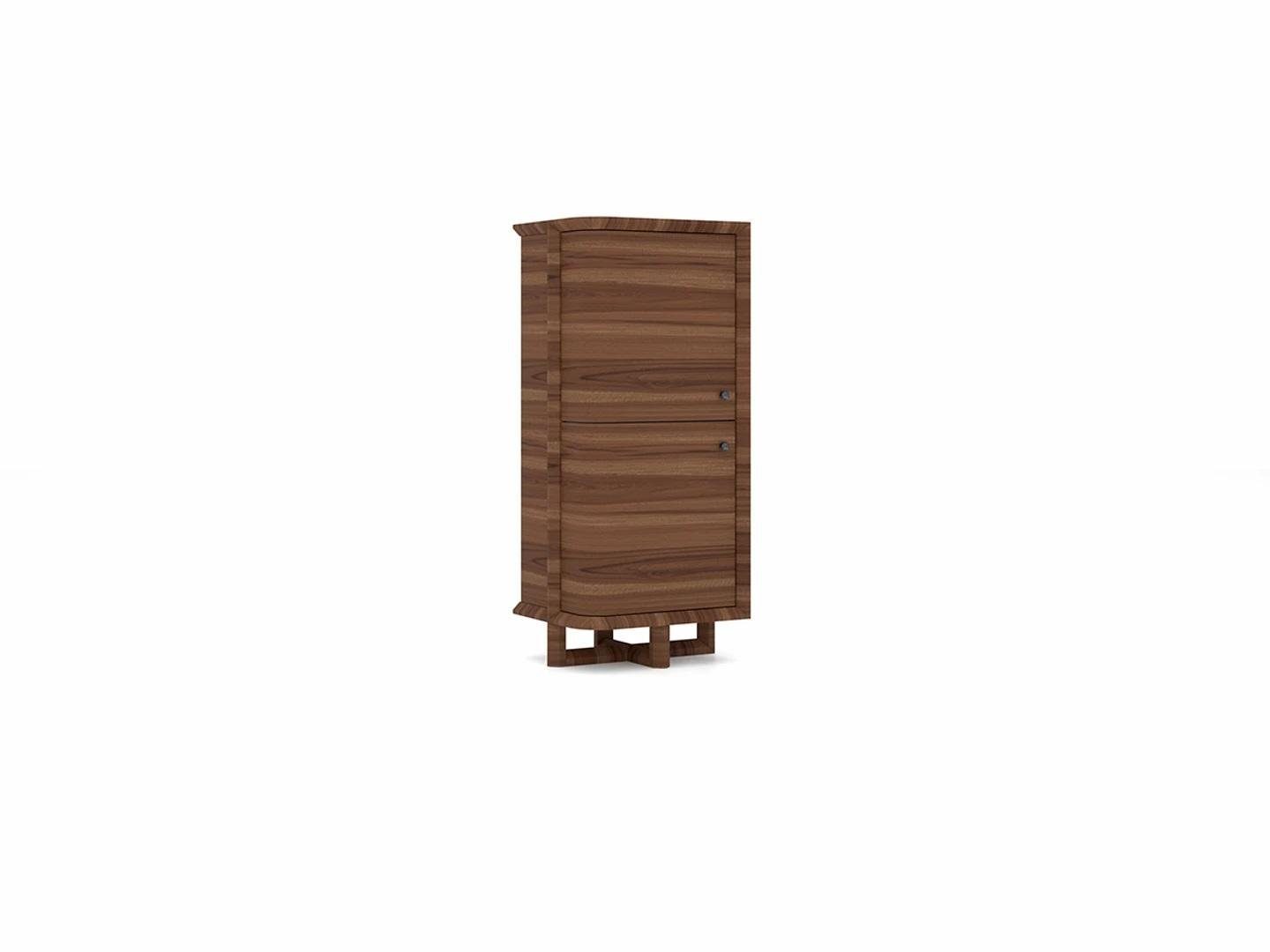 JVmoebel Bücherregal Eleganter Holzschrank in Braun – Neueste Möbel für Ihr Zuhause, 2-tlg., Made in Europa