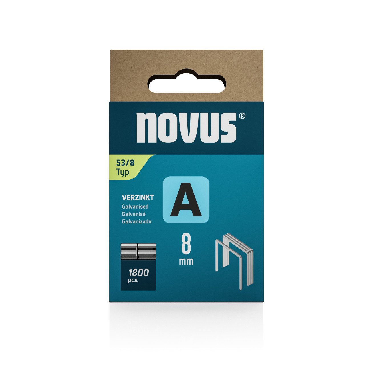 NOVUS Tackerklammer Novus Tackerklammer Typ 53 8 mm 1800 Stück