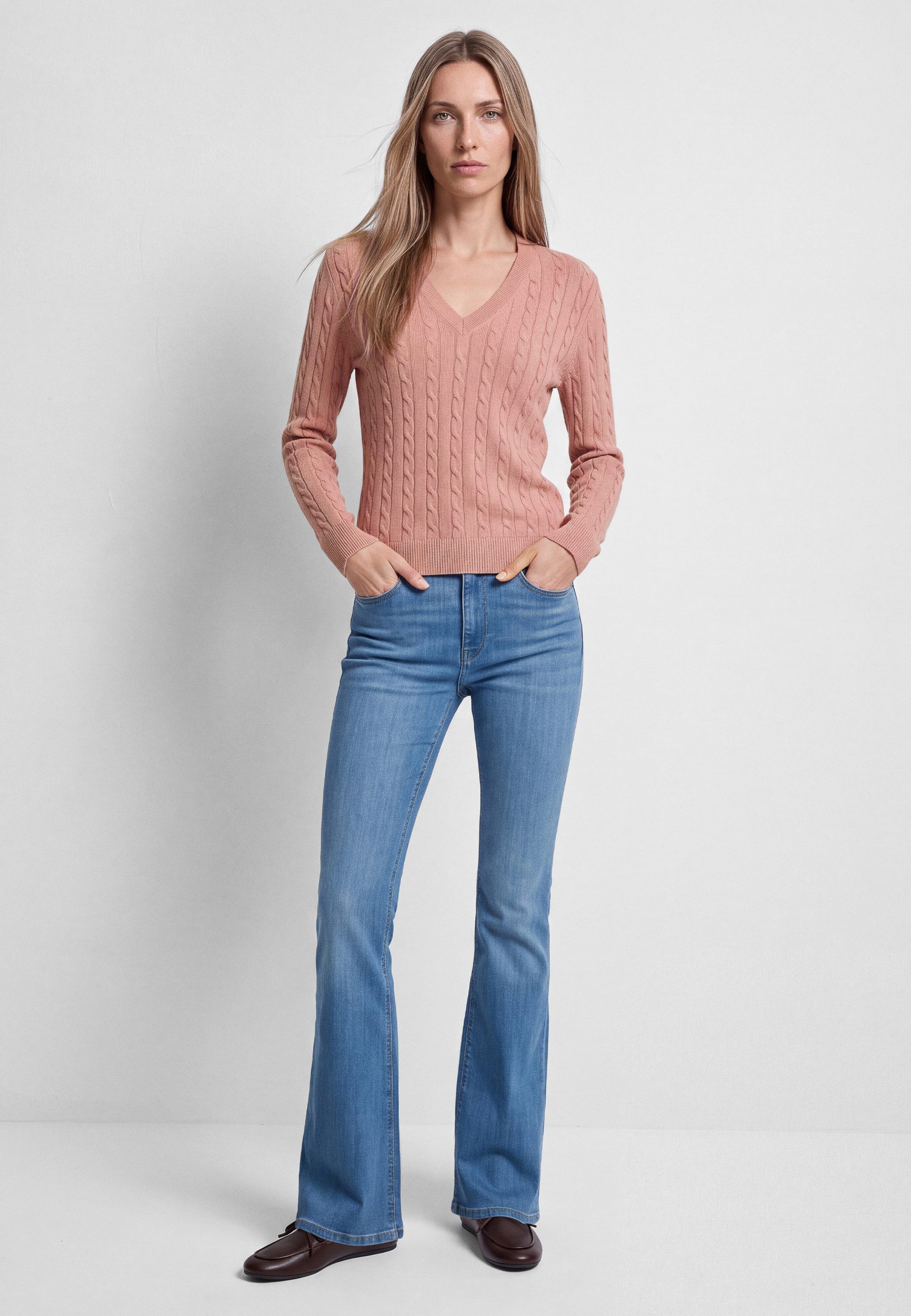 Mavi Langarmshirt V-NECK SWEATER Pullover Feinstrick