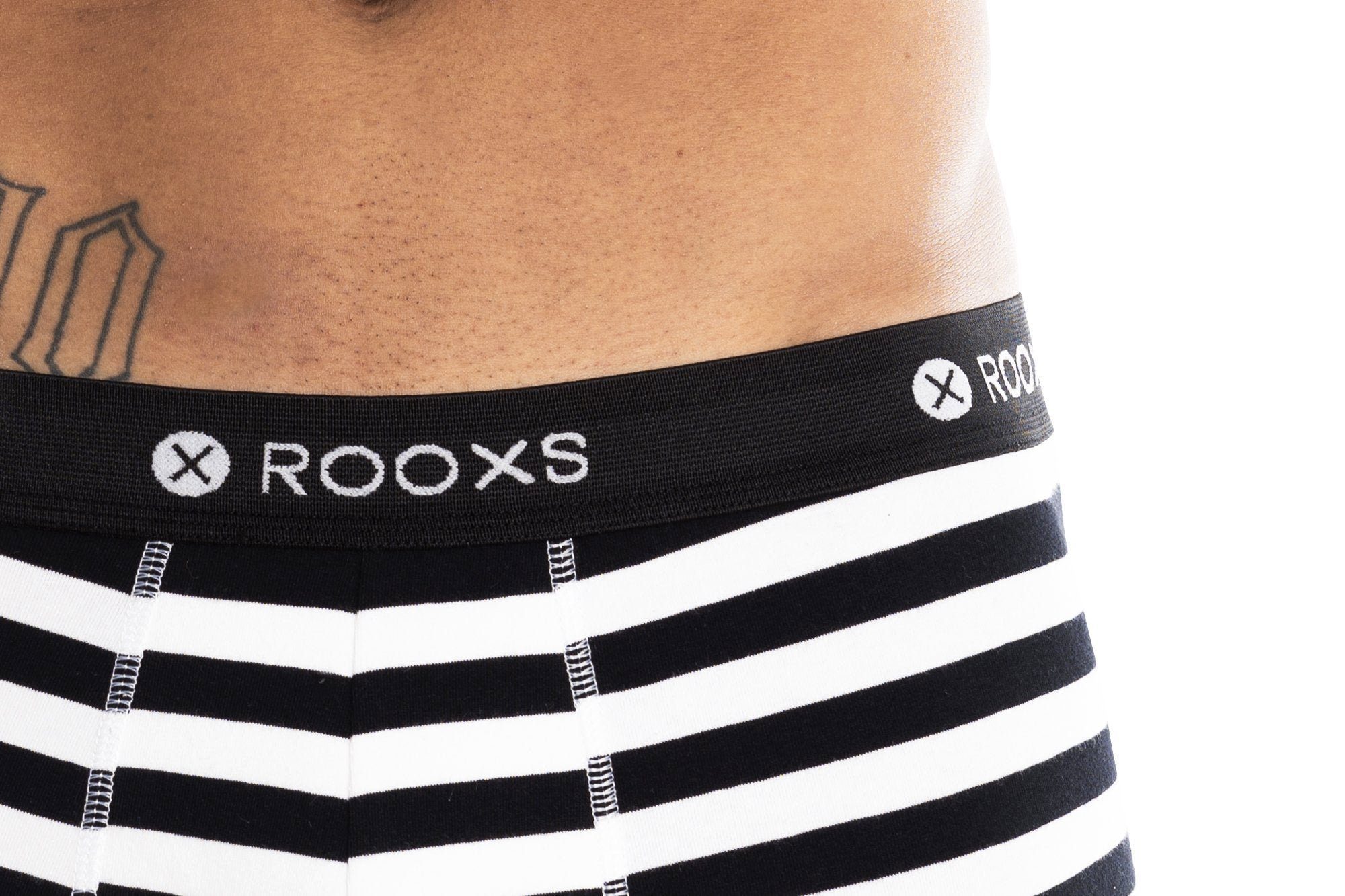 ROOXS Boxershorts Gestreifte Unterhosen (3-St) Männer Retroshorts Baumwolle Herren