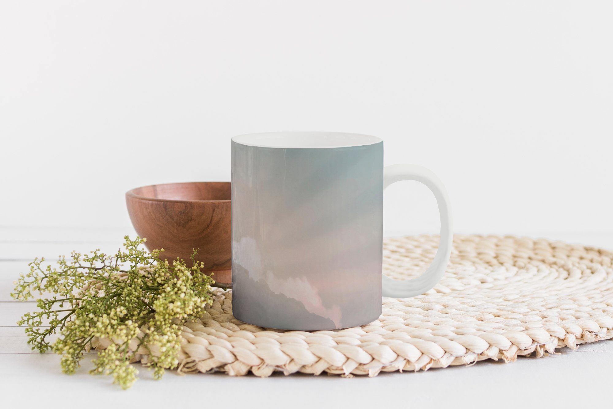 Becher, Geschenk - Tasse Teetasse, Natur, Wolken Himmel - Keramik, - Teetasse, MuchoWow Sonne Kaffeetassen,