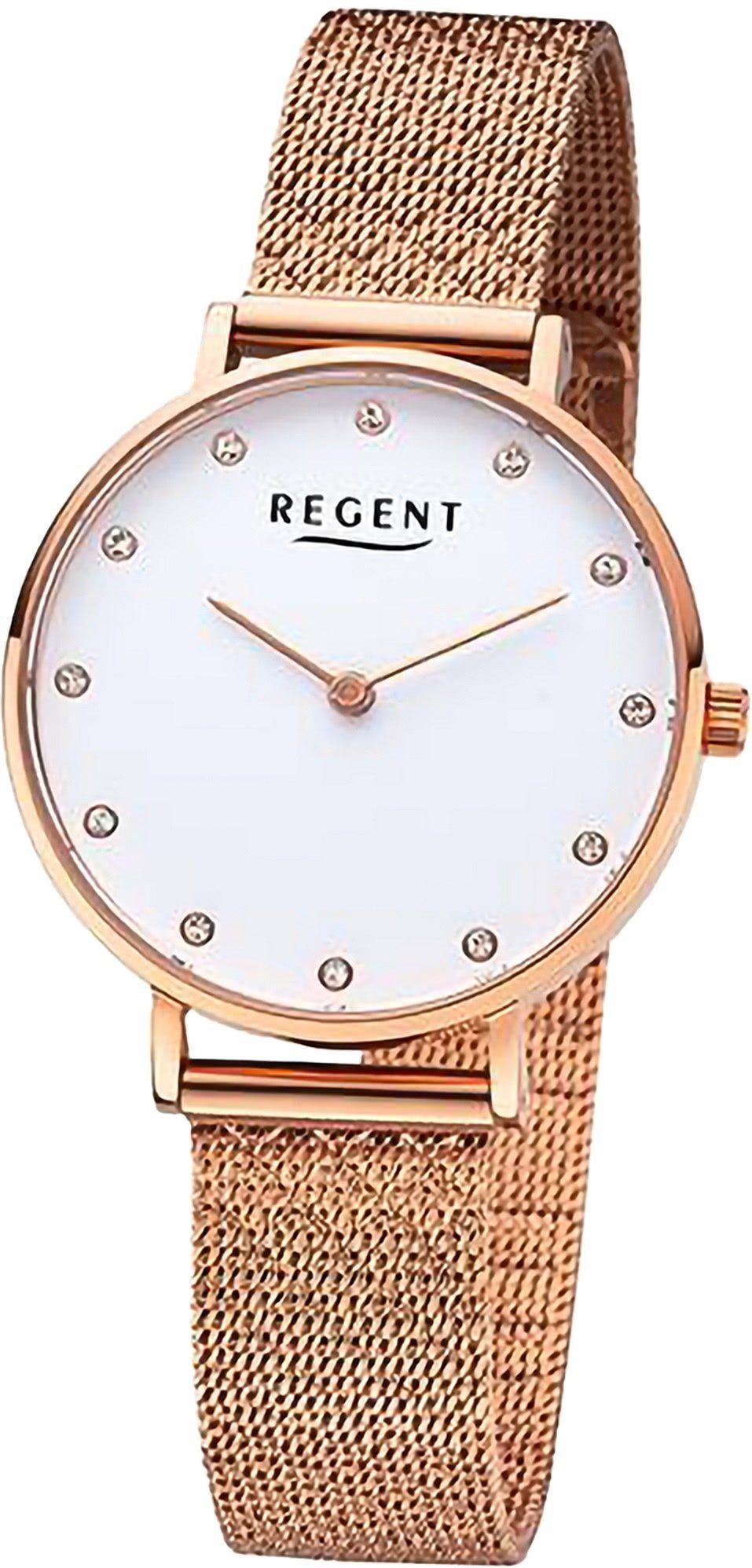 Quarzuhr Regent Damen Armbanduhr Analog