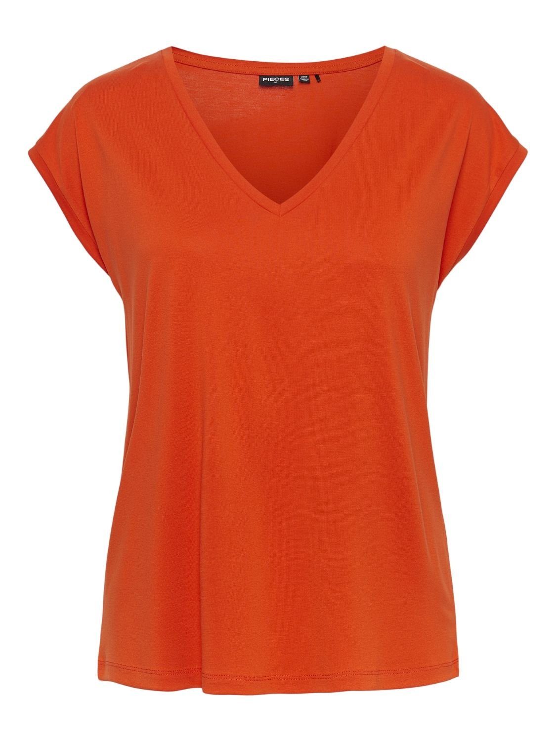 pieces T-Shirt -  Shirt kurzarm einfarbig - T-Shirt PCKAMALA TEE Basic