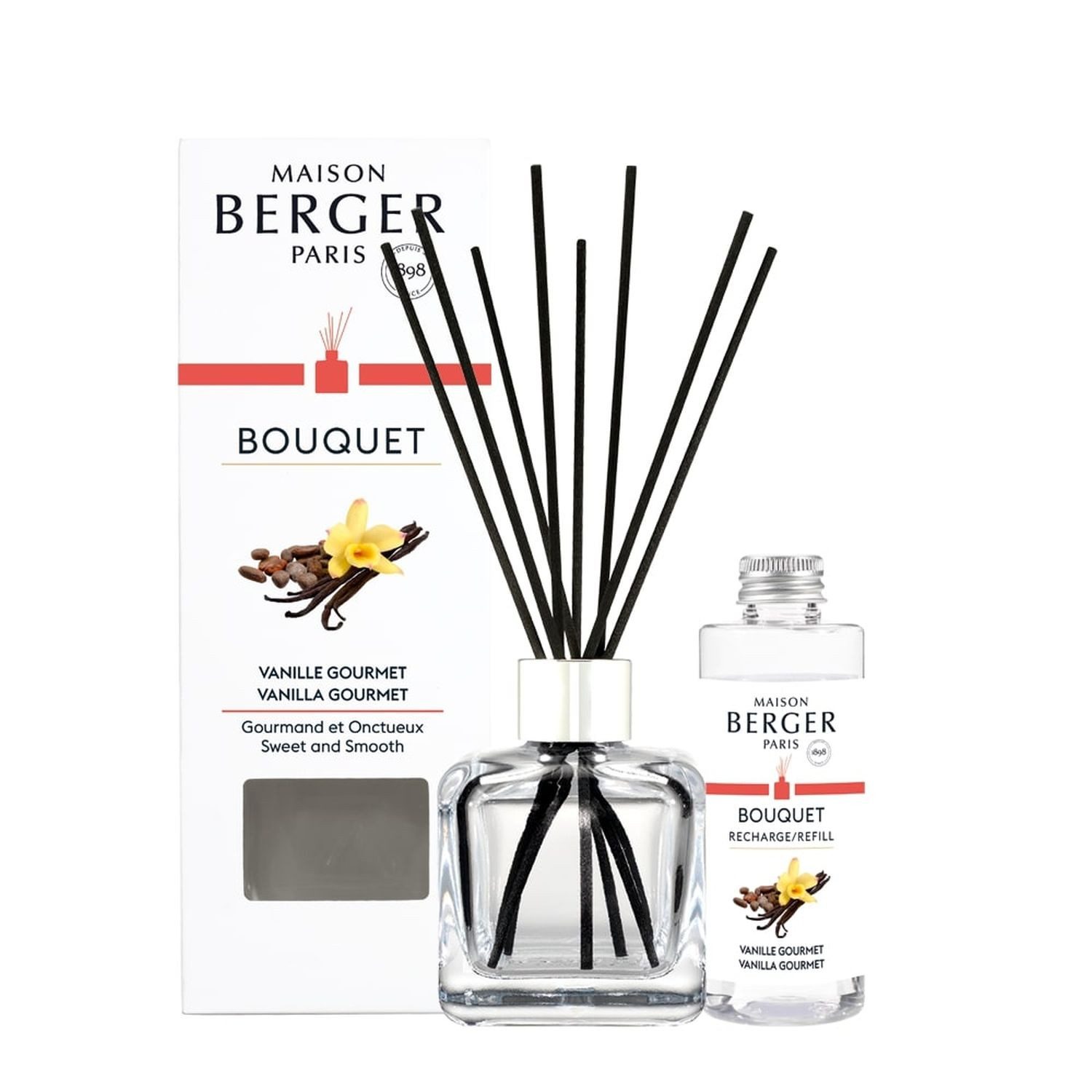 MAISON BERGER PARIS Raumduft Bouquet mit Nachfüller Leckere Vanille 100 ml