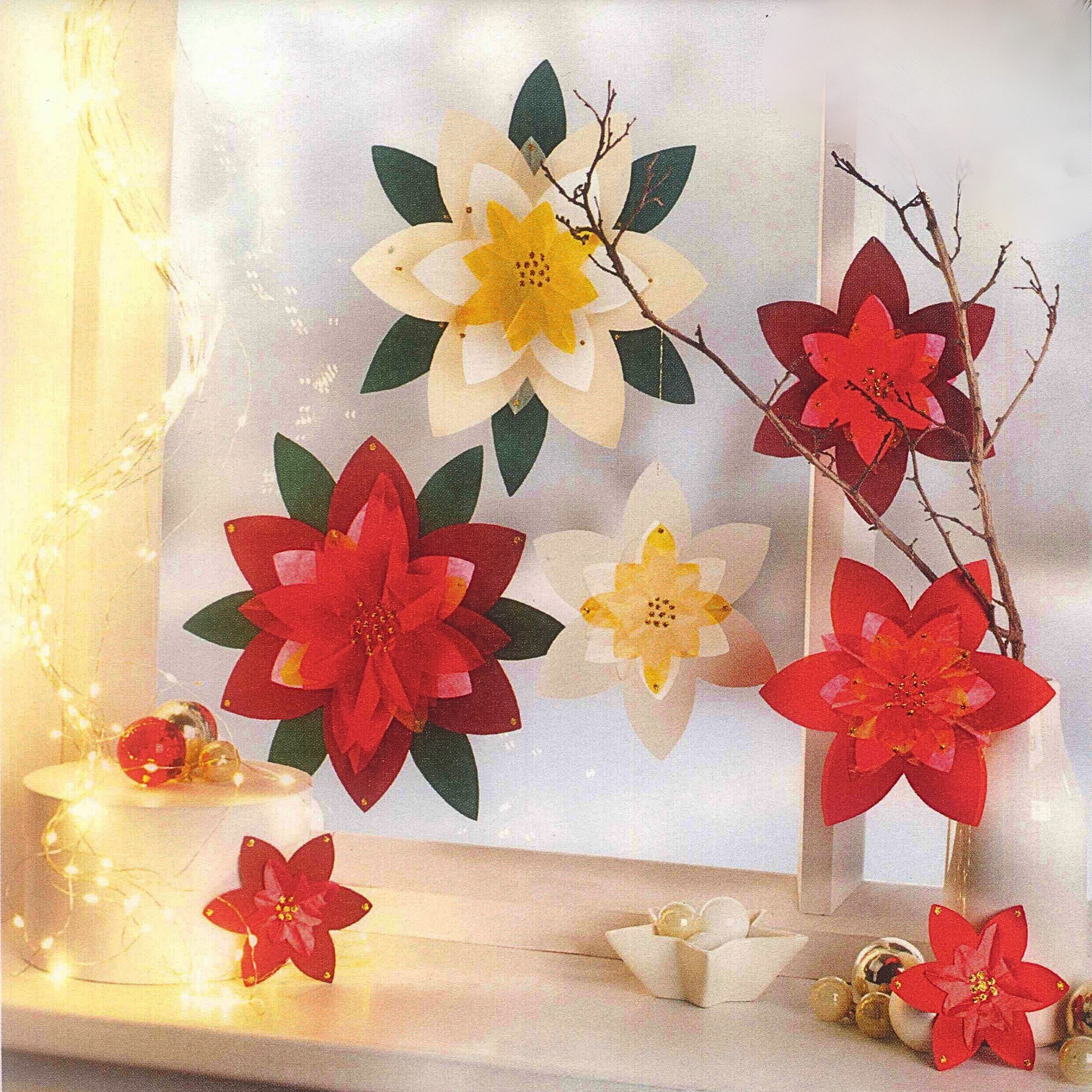 DeColibri Kreativset Bastelset Fensterdeko Fensterbilder Weihnachten Papier günstig online kaufen