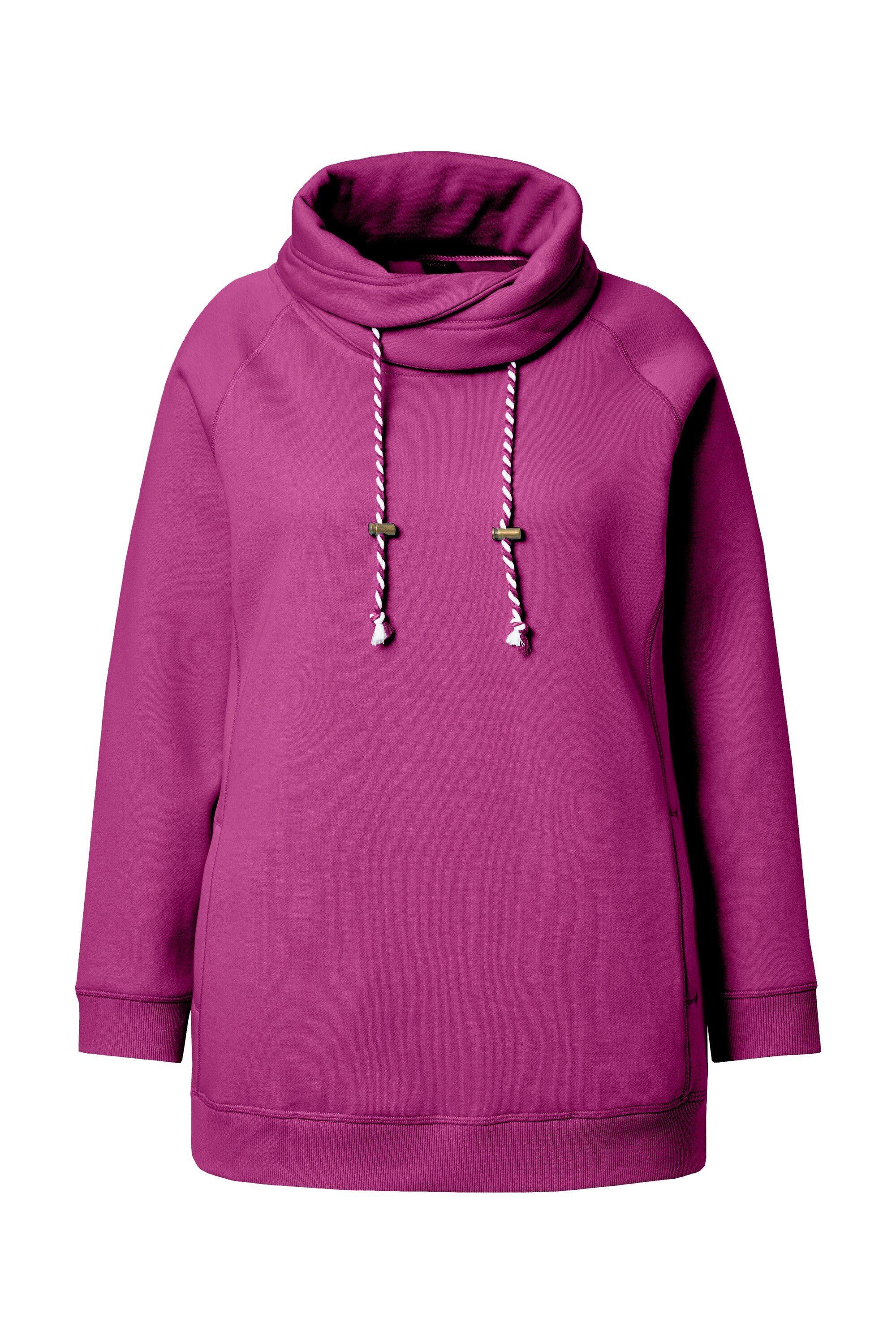 Ulla Popken Sweatshirt Sweatshirt weiter Stehkragen günstig online kaufen
