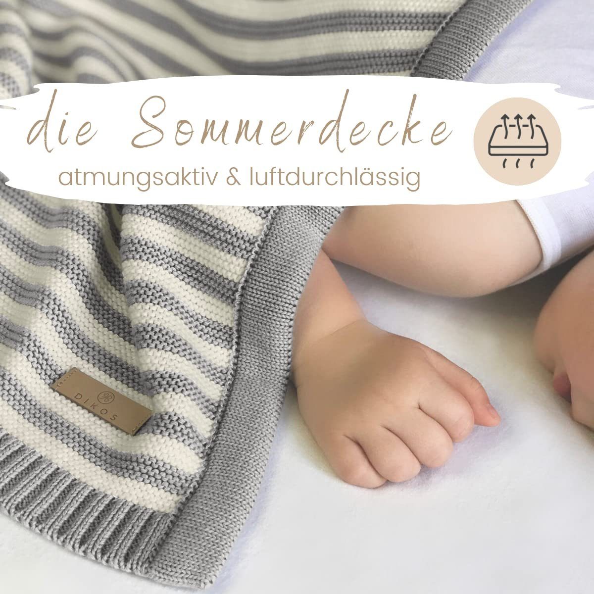 Babydecke DIKOS® Babydecke aus *100%* Bio günstig online kaufen