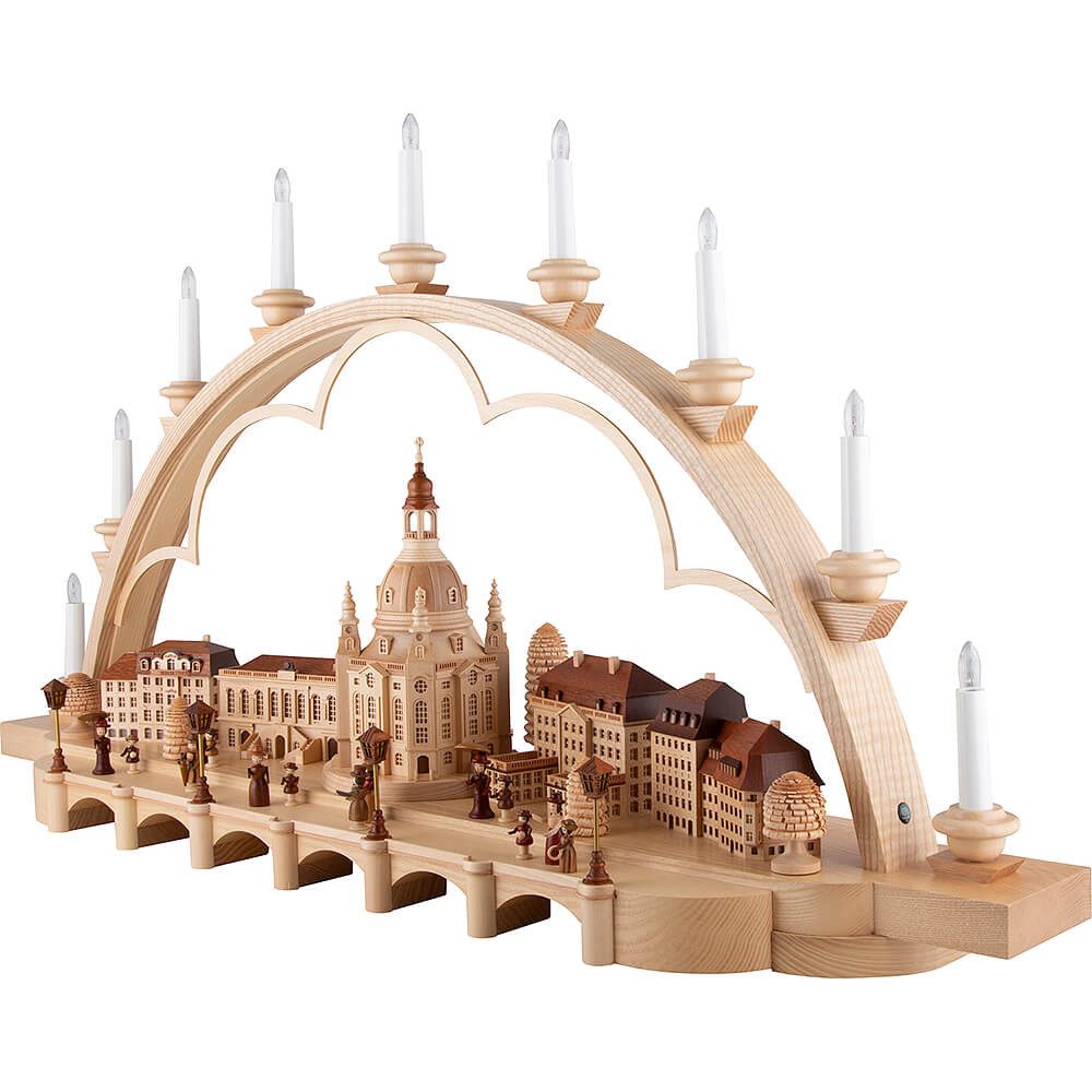 Müller Kleinkunst GmbH Seiffen Schwibbogen Schwibbogen Alt Dresden (230 Volt - 103cm) von Müller Kleinkunst