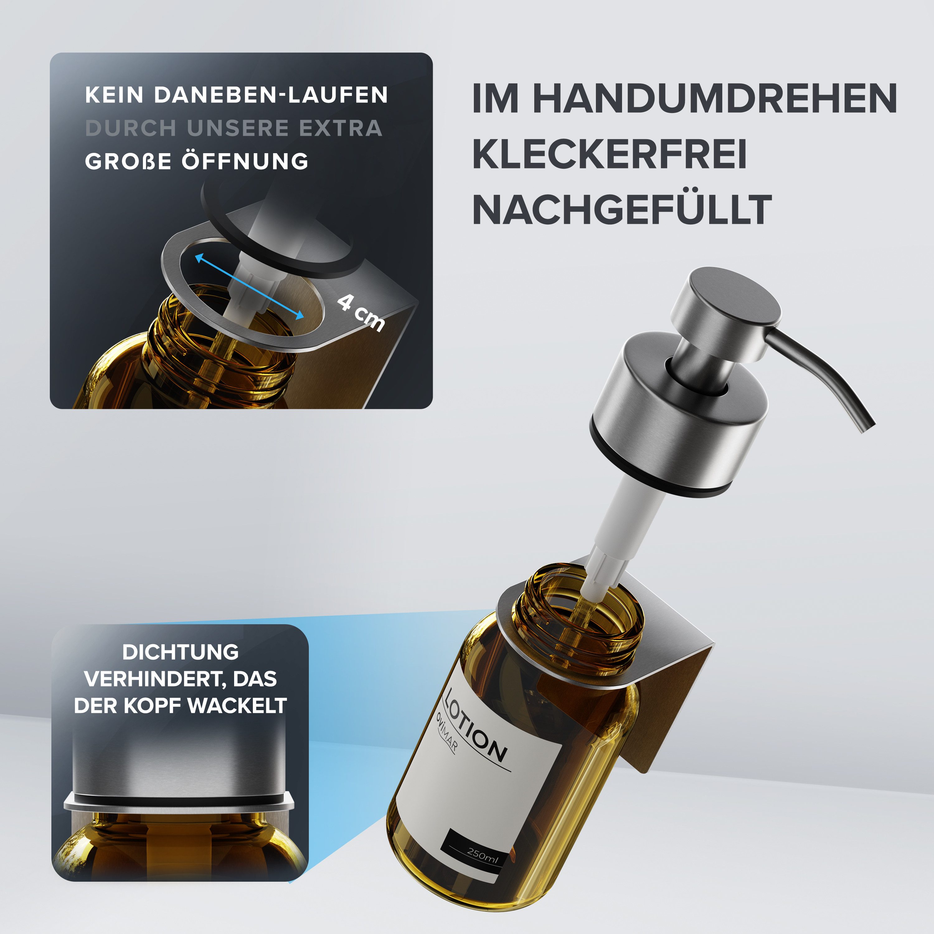 ovimar Seifenspender Rosnaes, (1-tlg), aus Glas günstig online kaufen