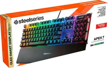 SteelSeries Apex 7 Red Switch Gaming-Tastatur (inkl. Scout Backpack)