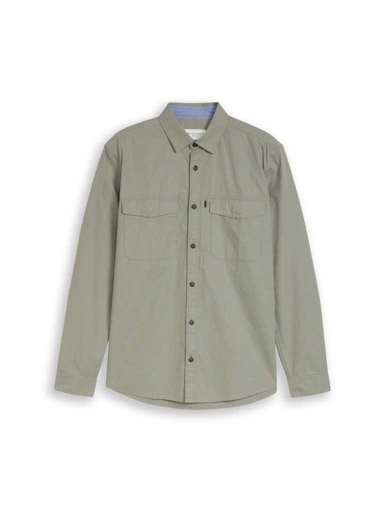 TOM TAILOR Blusenshirt washed cargo shirt