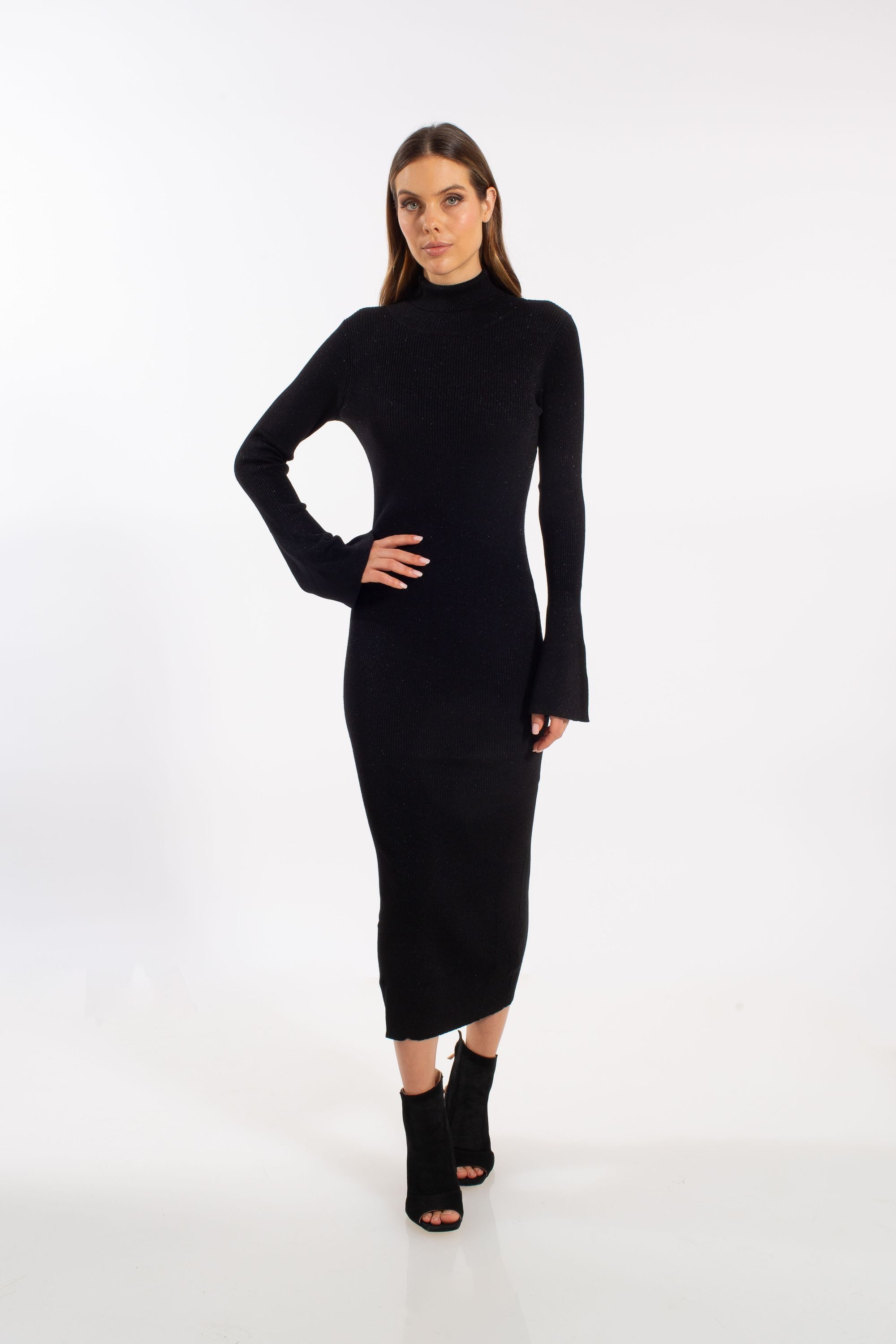 ADLYSH Strickkleid METALLIC ELEGANCE DRESS