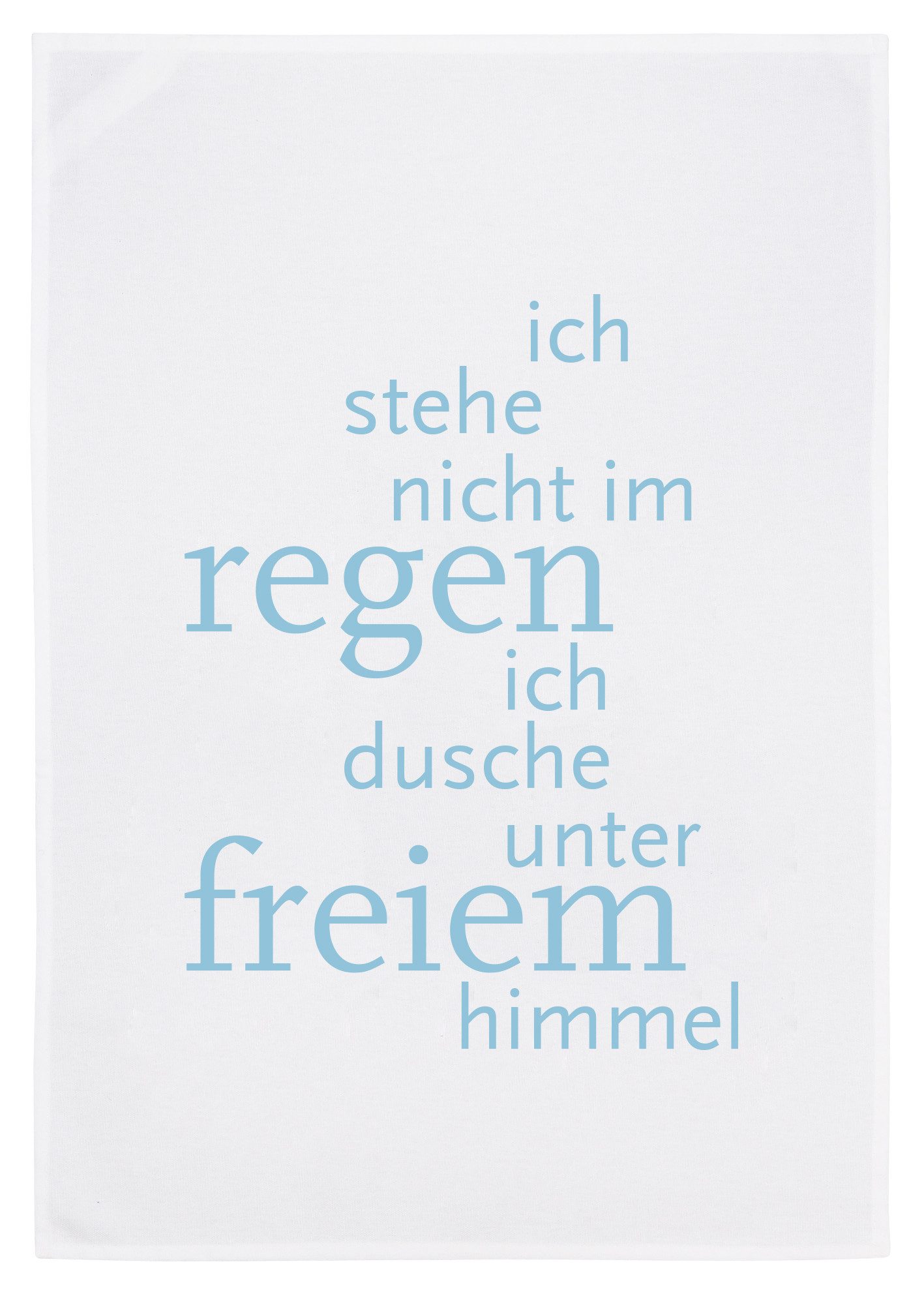 17;30 Hamburg Geschirrtuch Dusche unter freiem Himmel, (1-tlg)