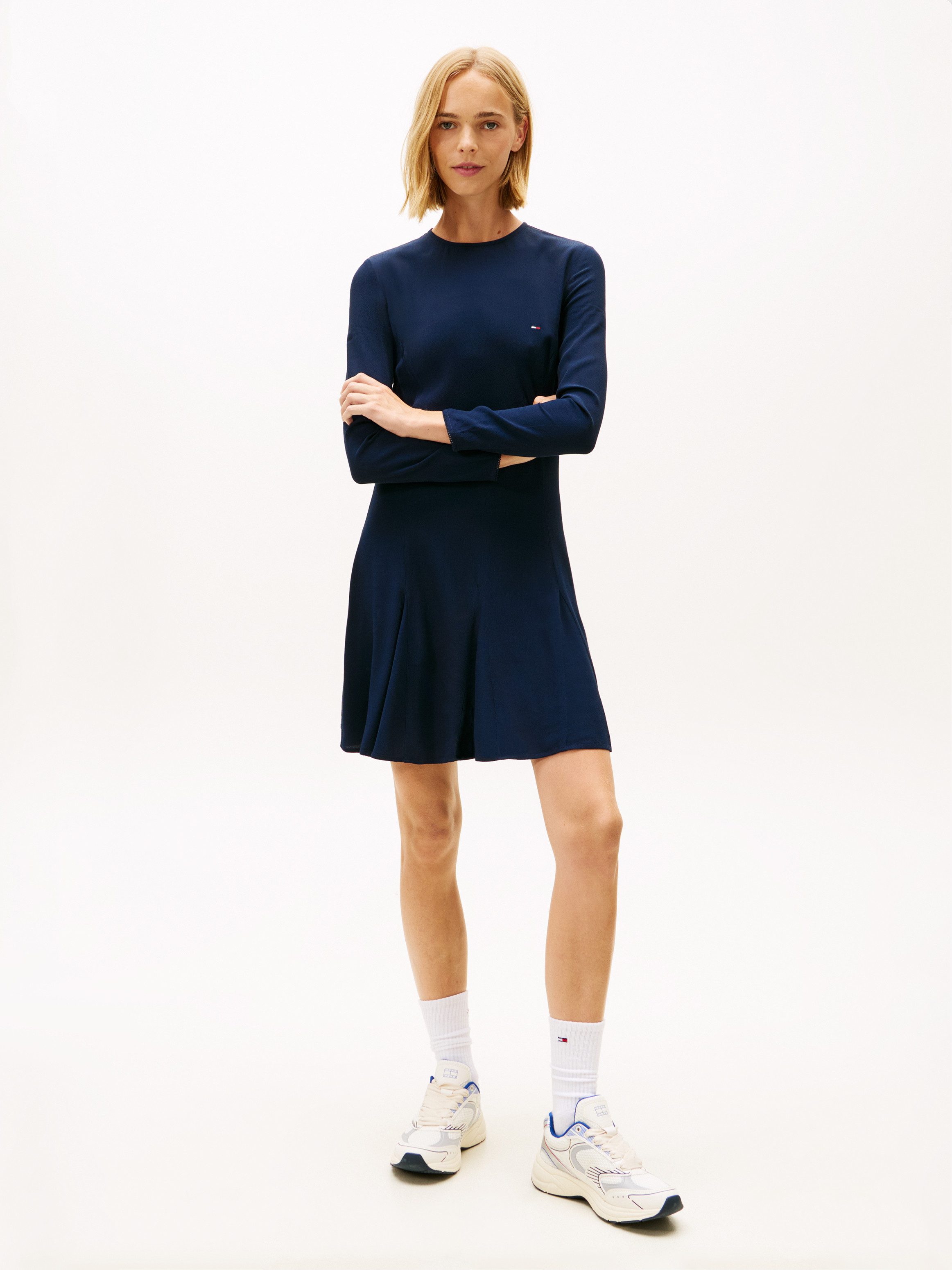 Tommy Jeans Minikleid TJW MINI F&F LS DRESS günstig online kaufen