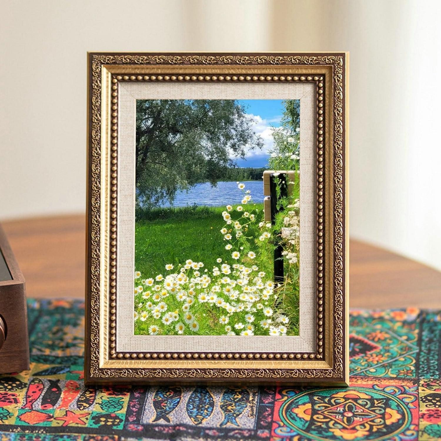 LuxusKollektion Einzelrahmen Bilderrahmen 15x20 Gold Retro, (1 St)