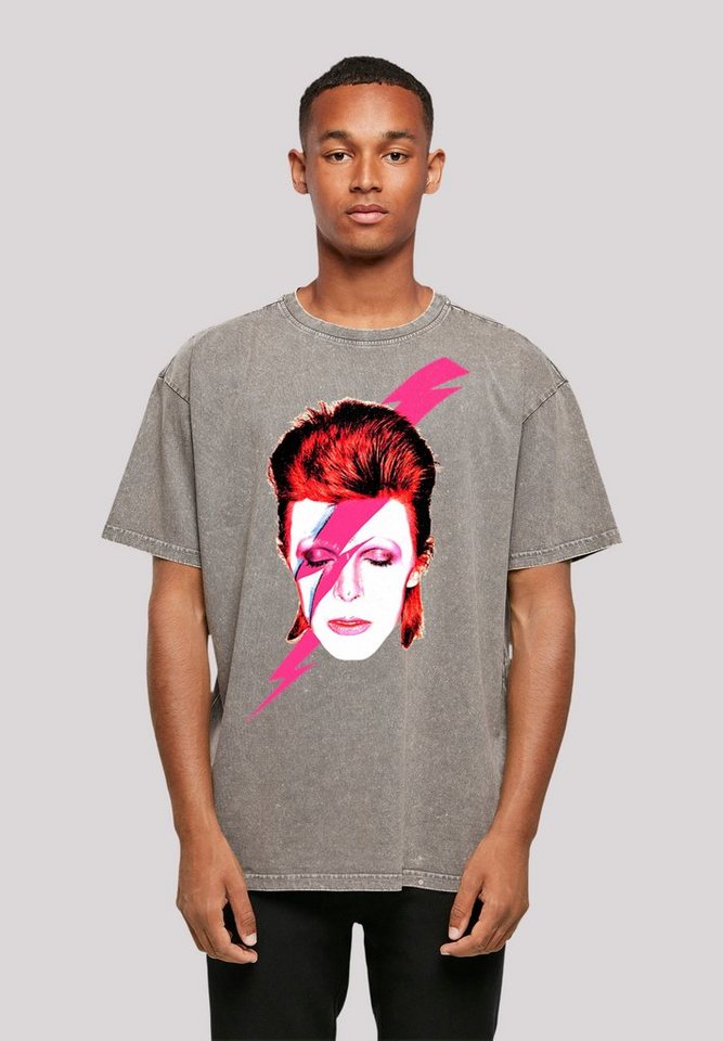 F4NT4STIC T-Shirt David Bowie Oversize T-Shirt Print, Fällt weit aus, bitte  eine Größe kleiner bestellen