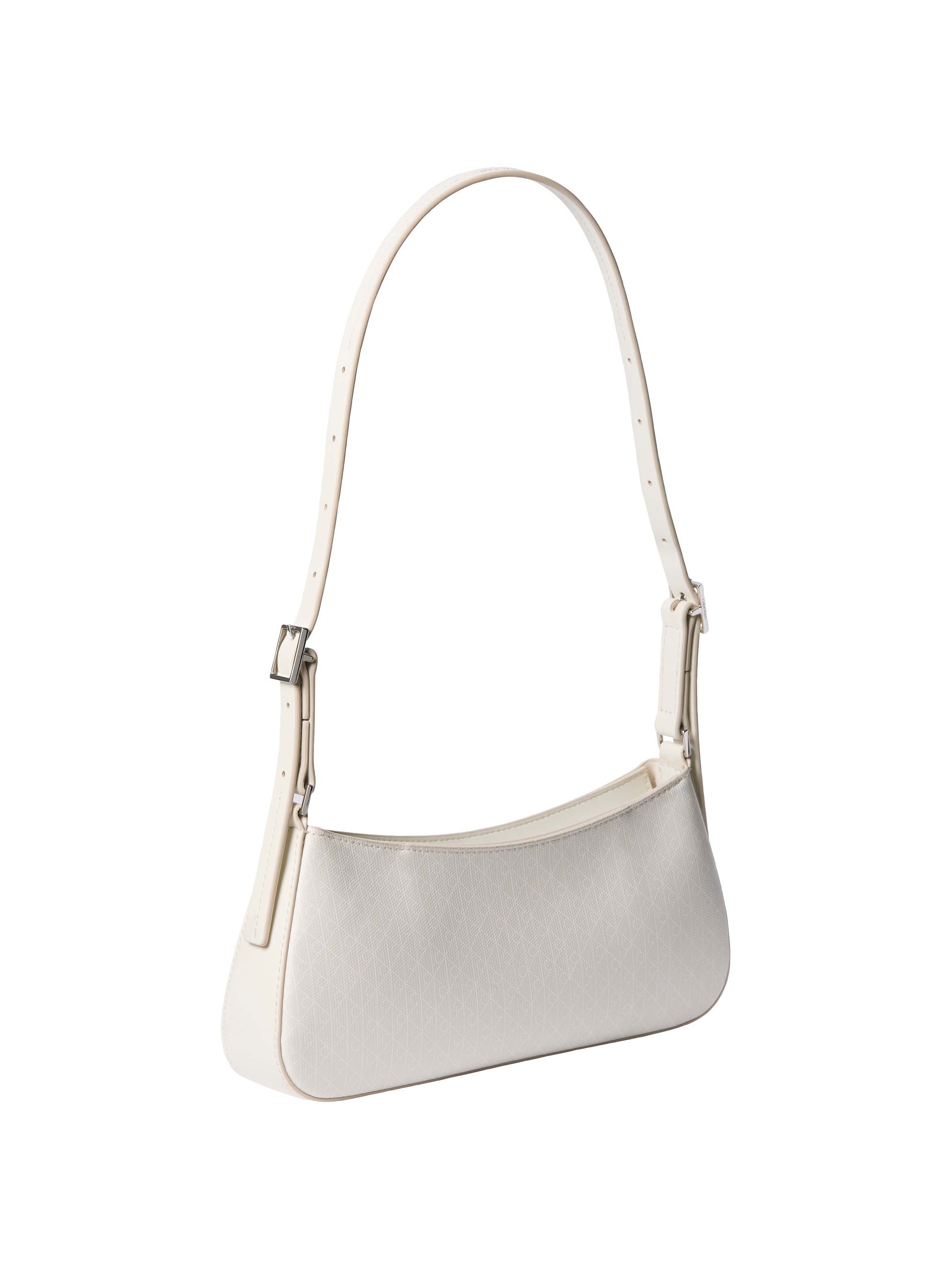 Calvin Klein Schultertasche EMBLEM AOP SMALL SHOULDER BAG, Damen Umhängetasche, Tragetasche Handtasche mit CK-Logodruck – Bild 3 von 5
