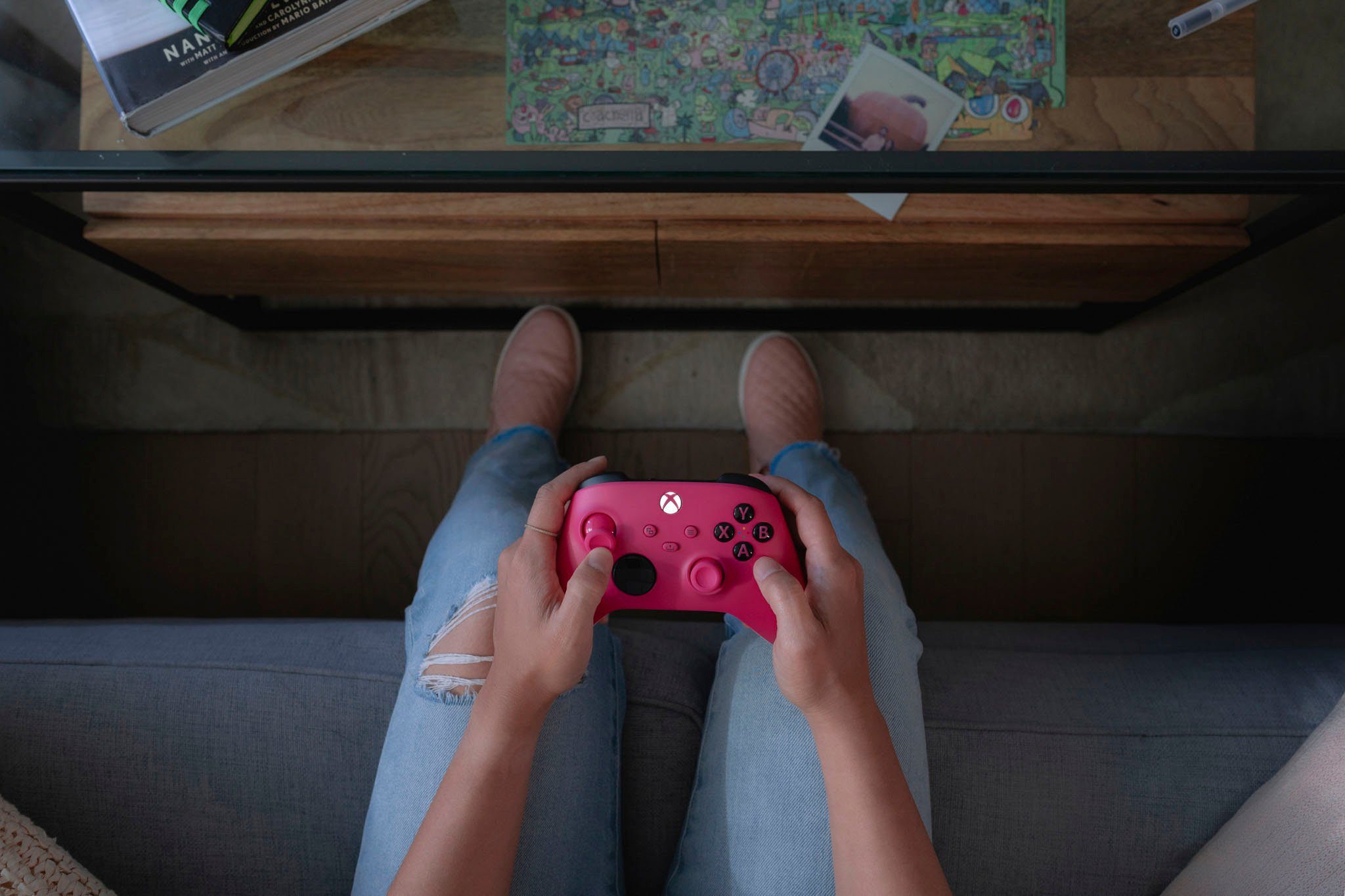 Pink Xbox Deep Wireless-Controller