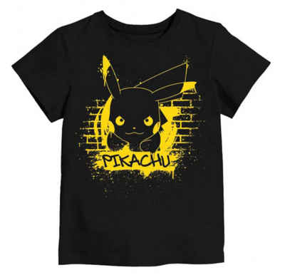 POKÉMON Kurzarmshirt Pokemon Pikachu T-Shirt Jungen Kinder Shirt Kurzarm (1-tlg)