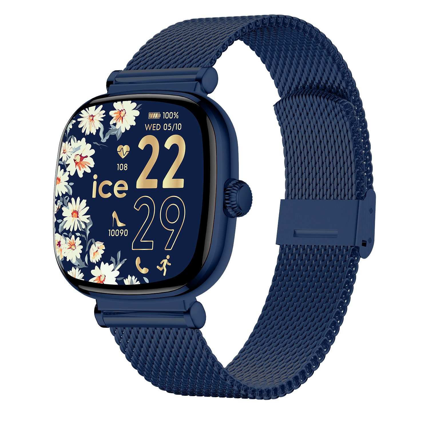 ice-watch ICE smart SQ 2.0 Smartwatch, Armbanduhr,Damenuhr,Herrenuhr,Bluetooth,digital,Spiele,Edelstahlband