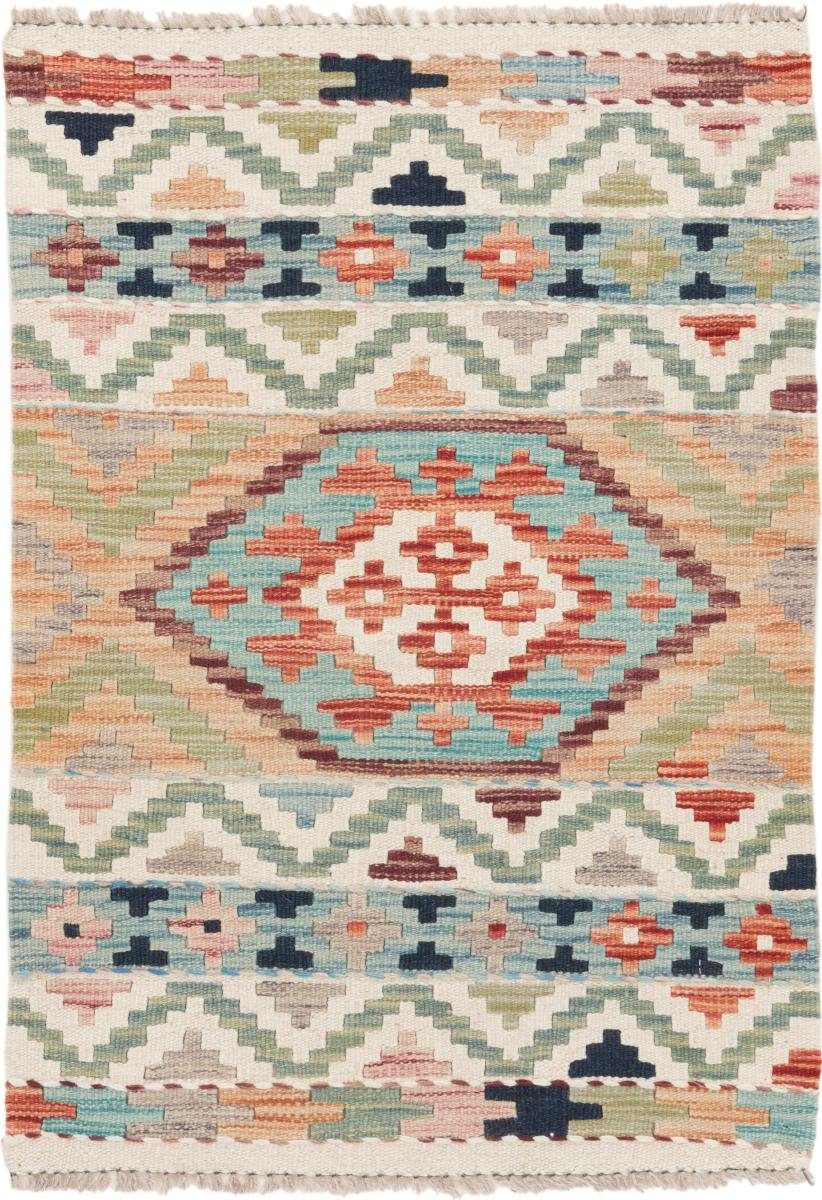 Orientteppich Kelim Afghan 62x89 Handgewebter Orientteppich, Nain Trading, rechteckig, Höhe: 3 mm