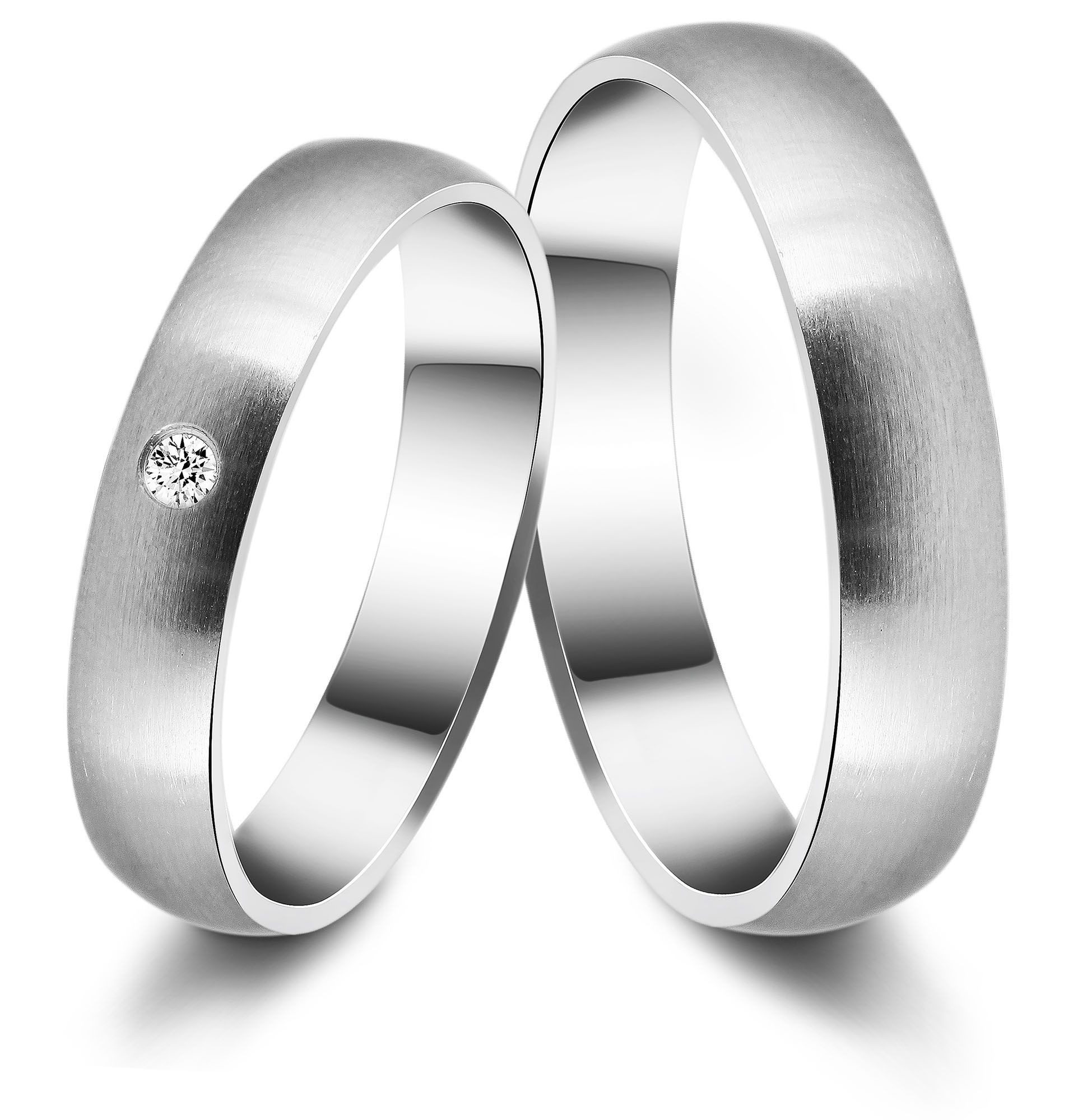AKZENT Partnerring Romantic Secret aus Edelstahl, günstig online kaufen