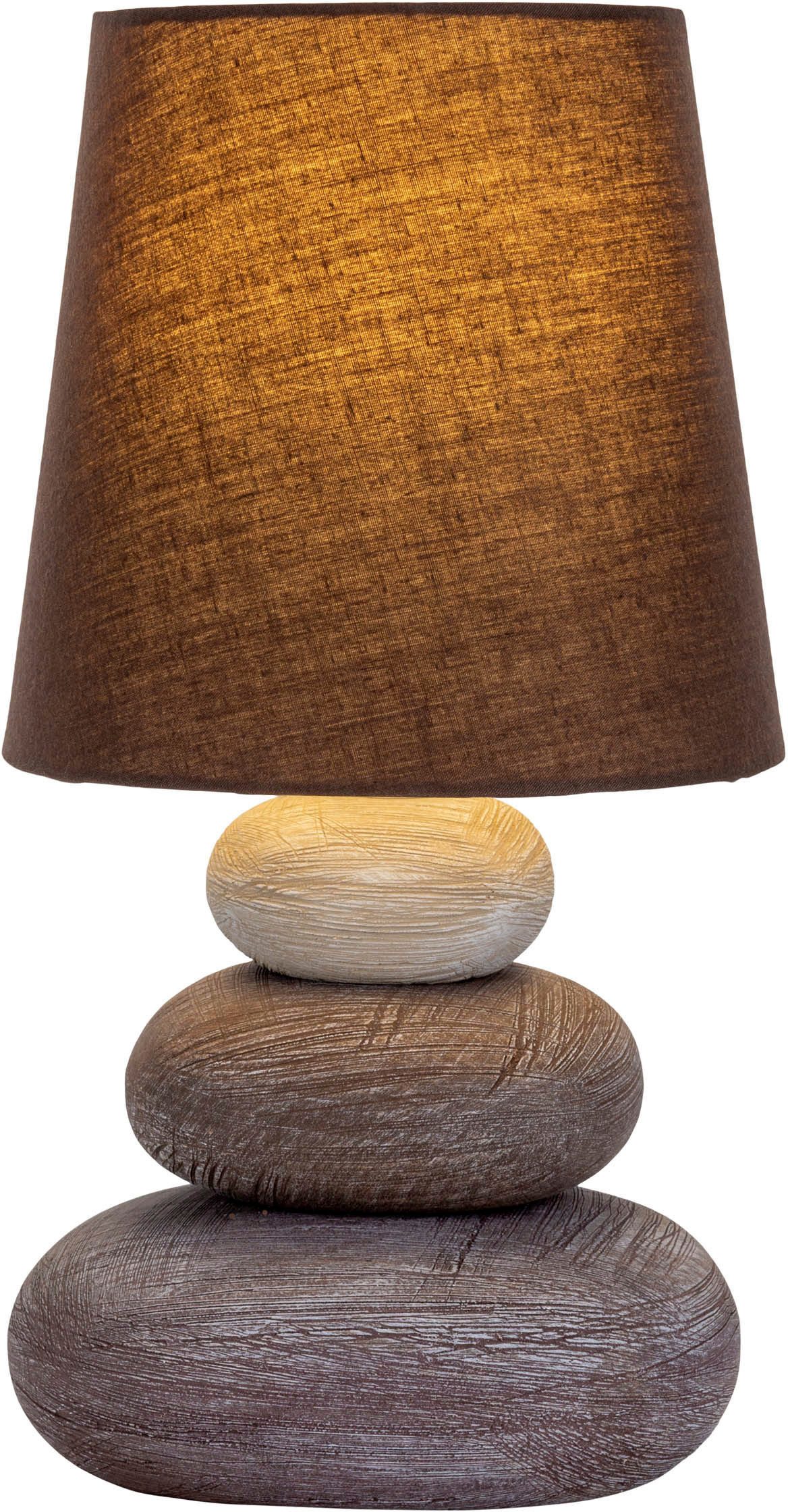 näve LED Tischleuchte Stoney, ohne Leuchtmittel, Zuleitung: ca. 130 cm