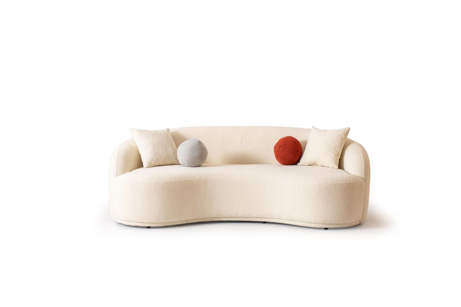 1 4-Sitzer Sofa Teile, Sitzer, Couch Halbrunde Polster Made Luxus JVmoebel in 4 Möbel Couchen Europa Design