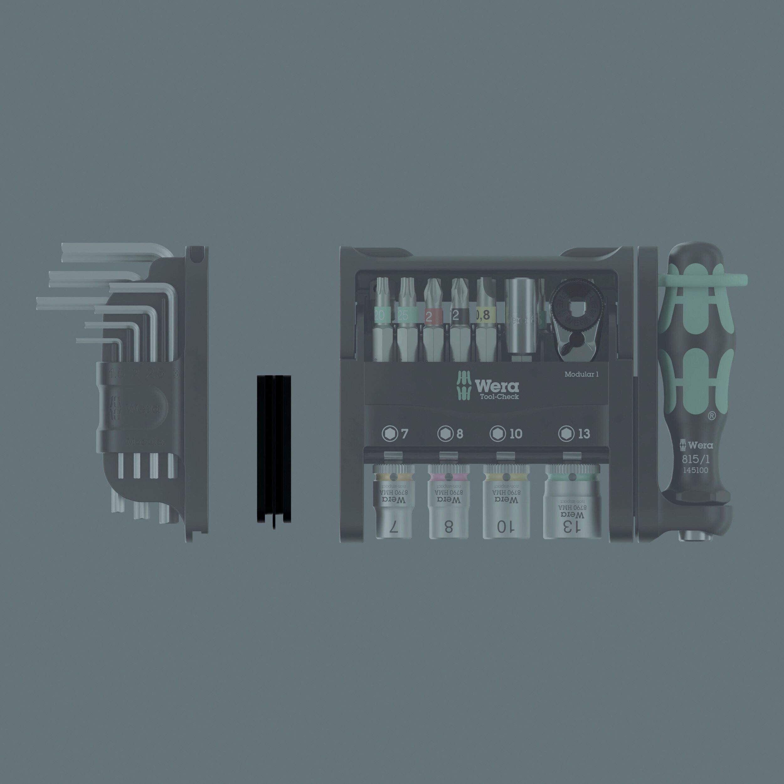 Wera Werkzeugwagen, Adapter für Tool-Check Modular