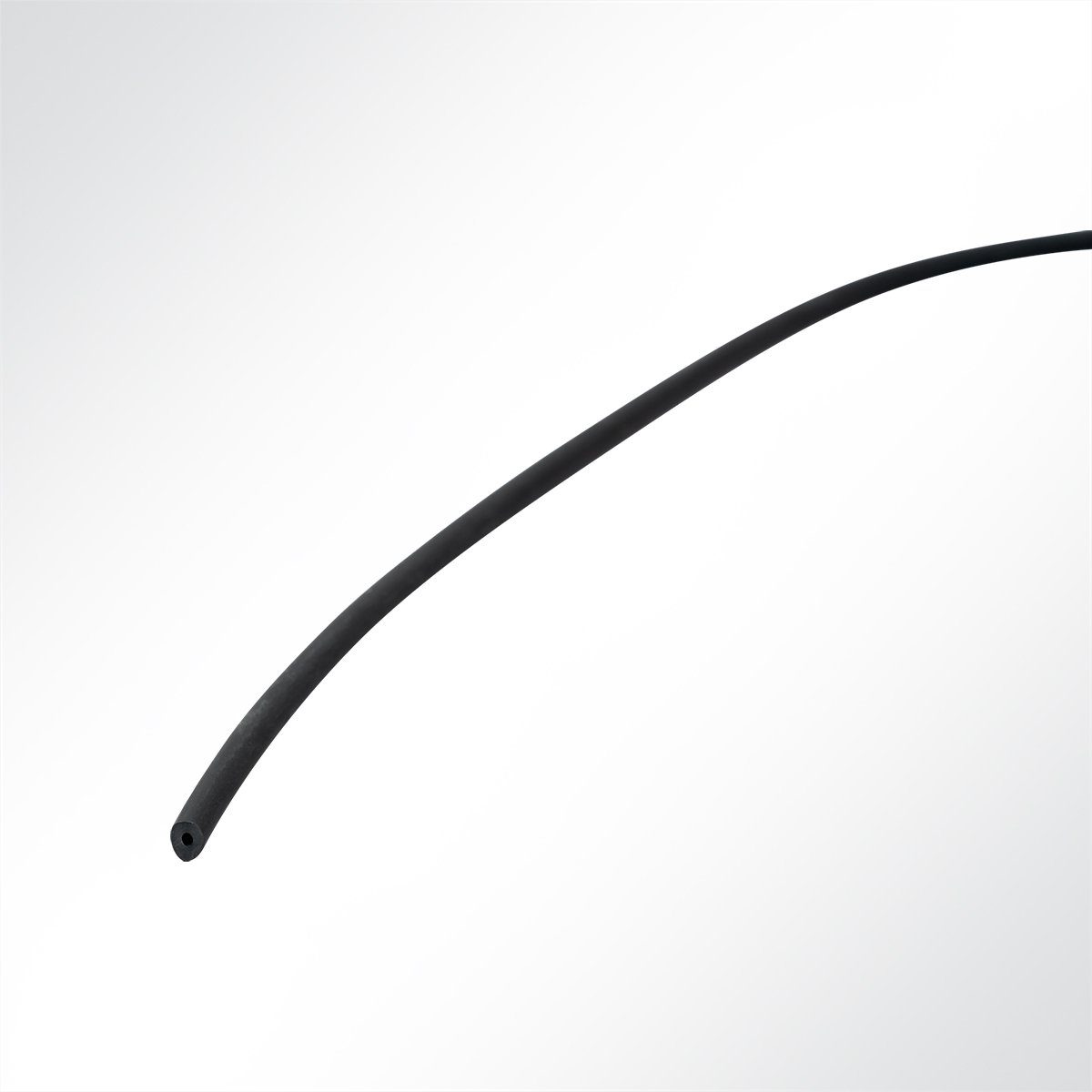 Versteifungsband Kedereinlage hohl PVC weich schwarz Ø 4-8mm, LYSEL®, (1-St)