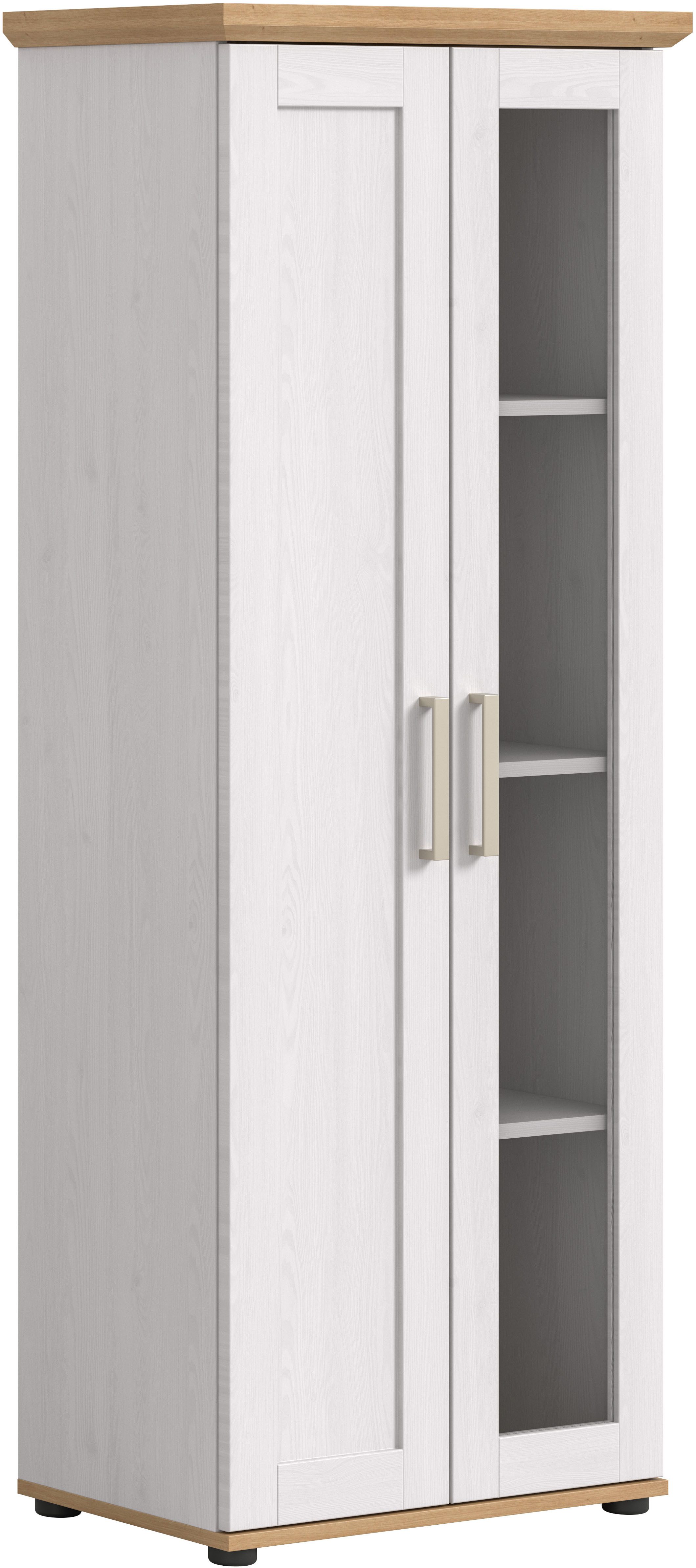 Home affaire Vitrine Cosenza, Höhe 161 cm, 2 Türen, 4 Fächer (1-St) Vitrine, Höhe 161 cm, Wohnzimmer, Esszimmer