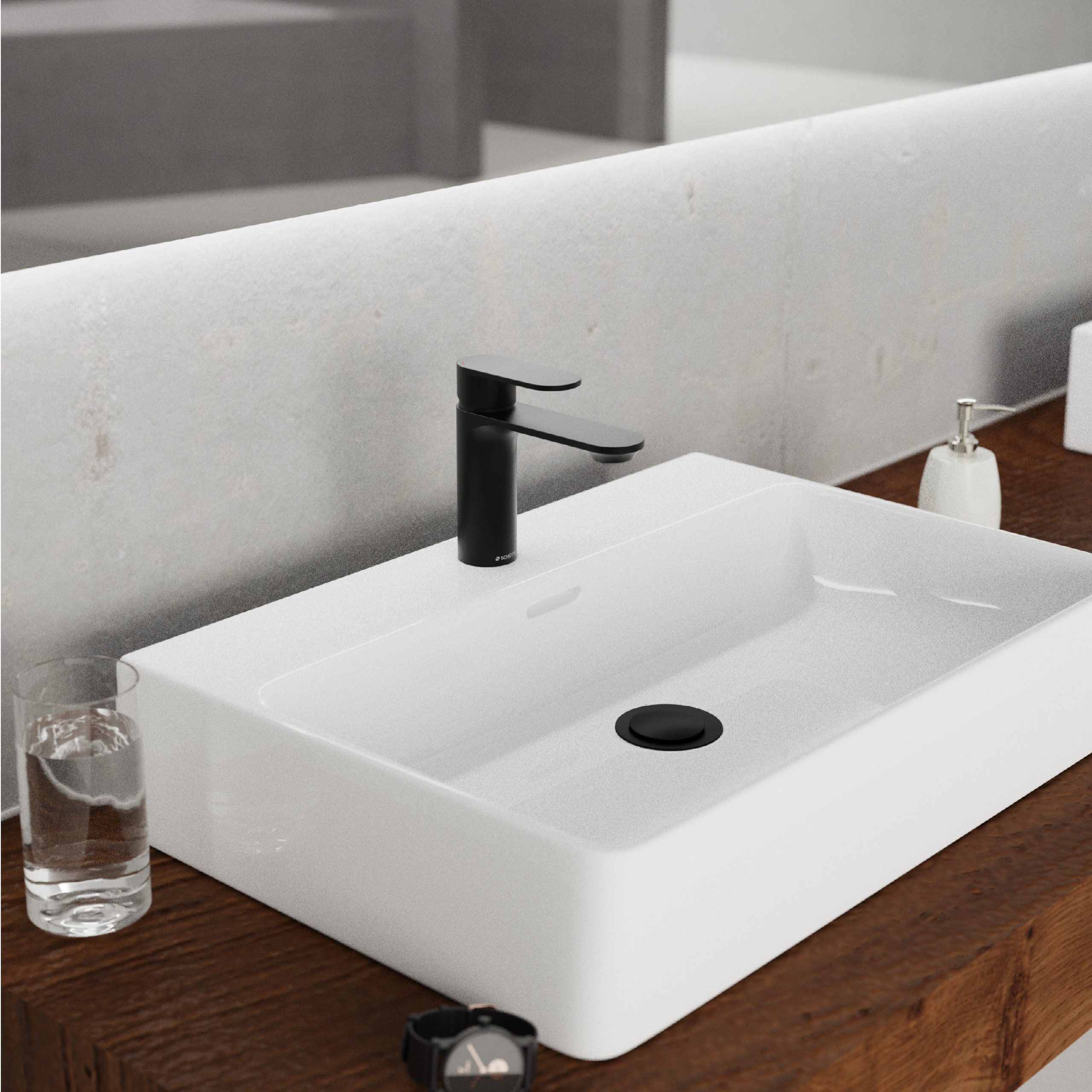 Schütte Waschtischarmatur MONTANA Wasserhahn Ablaufgarnitur Exzenter Energi günstig online kaufen