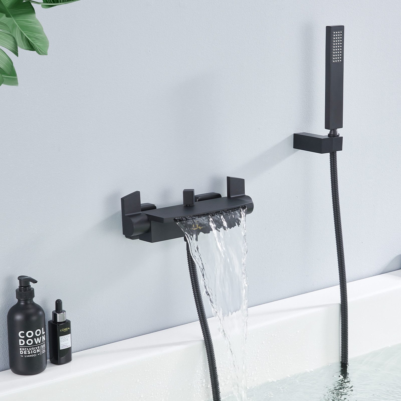 HOMELODY Duscharmatur Wasserfall Wasserhahn Bad Duscharmatur günstig online kaufen