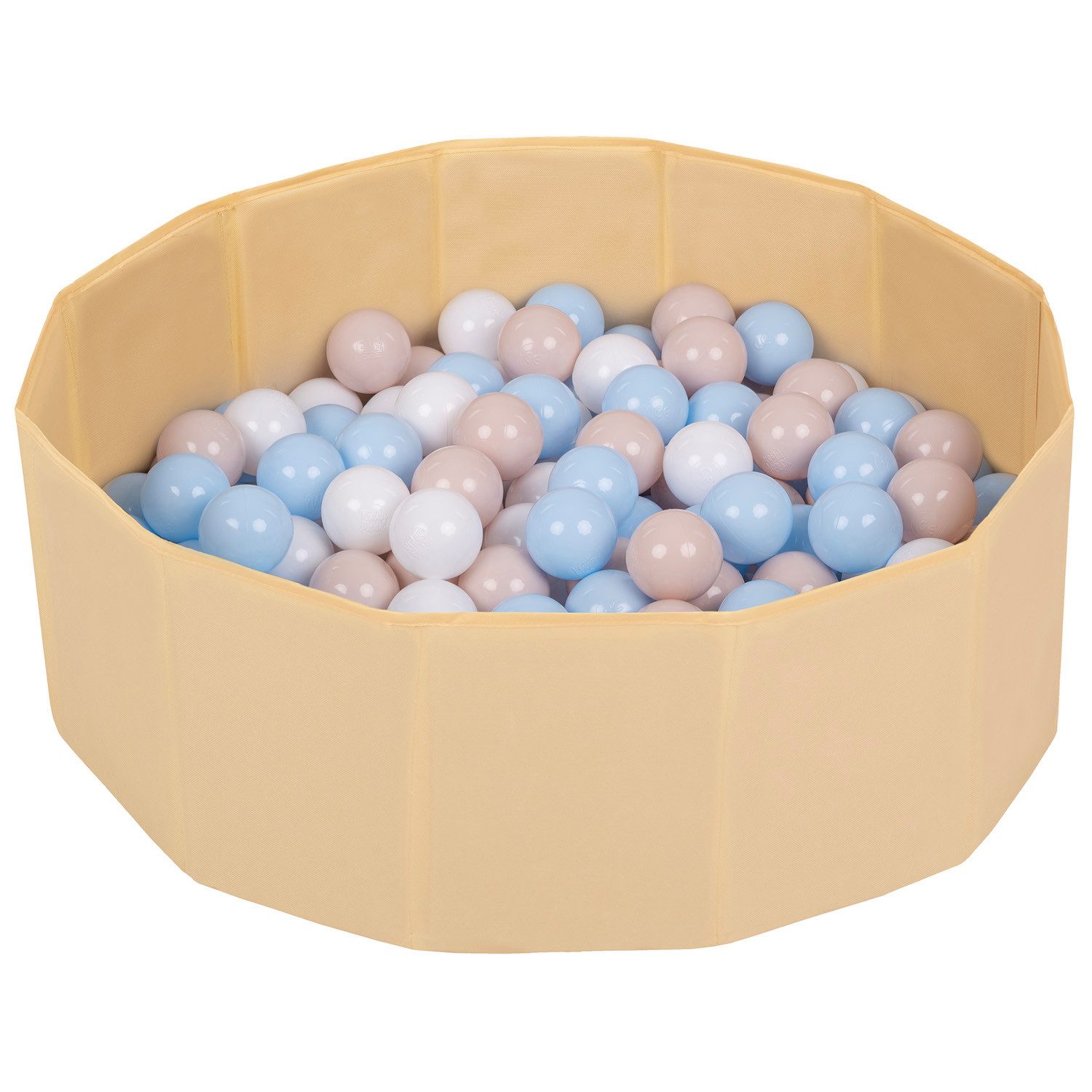 SELONIS Bällebad BS-100X, (Bällepool mit bunten Bällen, 100-tlg., Bällepool mit bunten Bällen), Klappbares Bällebad aus Ortalion
