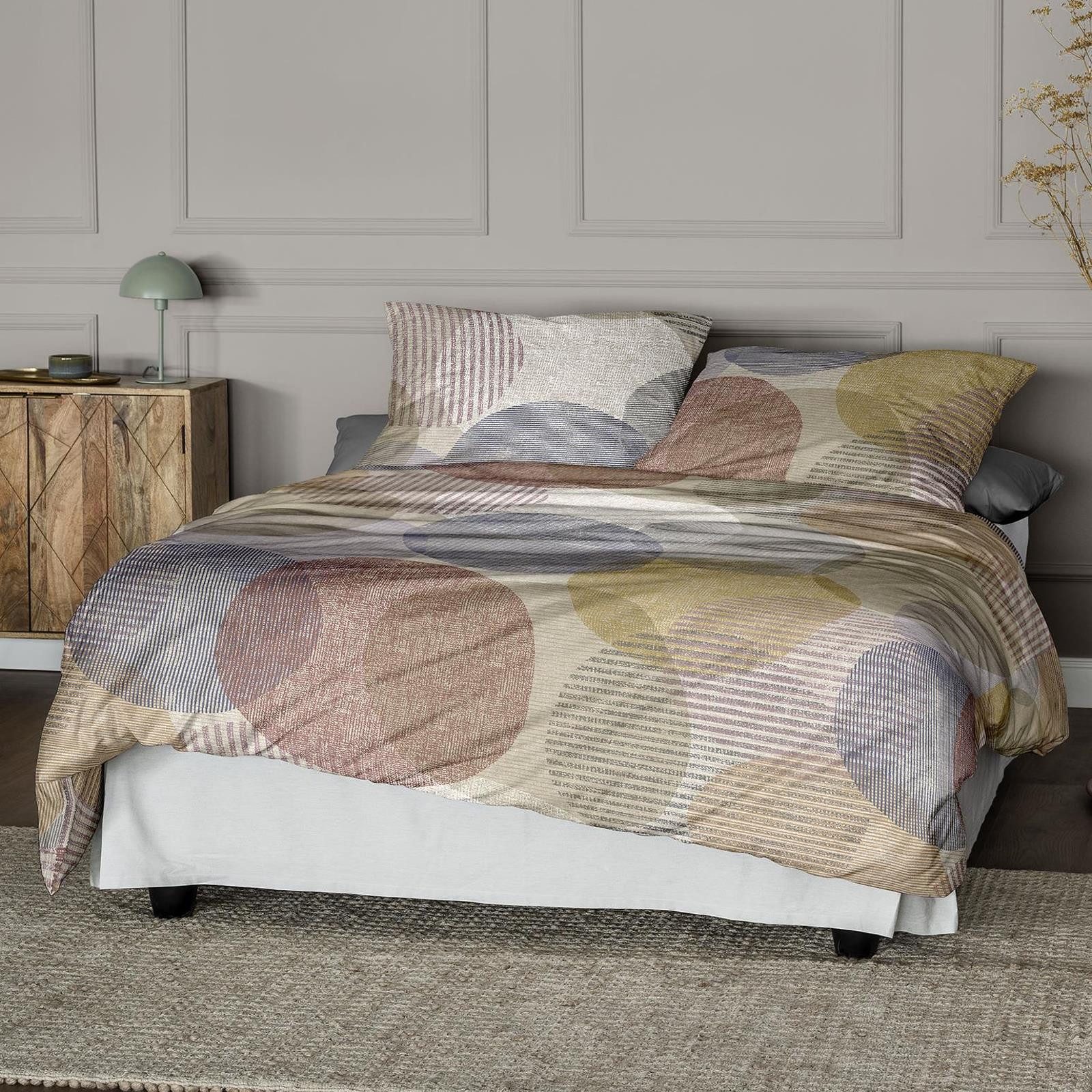 Irisette Bettwäsche Irisette Flausch Cotton Bettwäsche Zobel 8553-50 Kreise günstig online kaufen