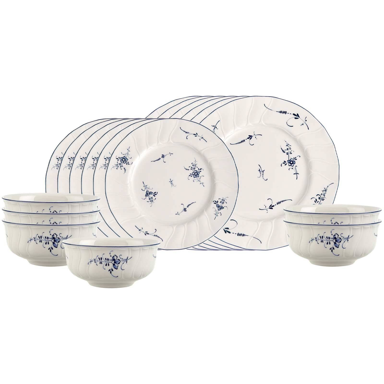 Villeroy & Boch Kombiservice Vieux Luxembourg Geschirr-Set 18-tlg. (18-tlg), 6 Personen, Porzellan